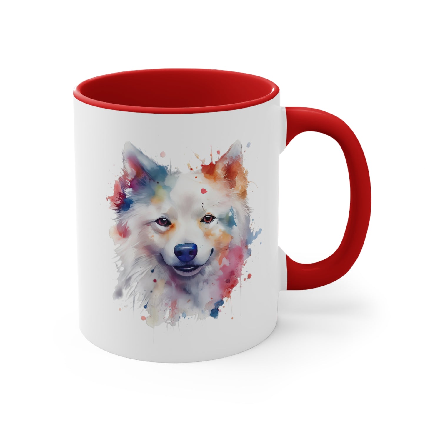 American Eskimo Dog 1 Accent Mugs