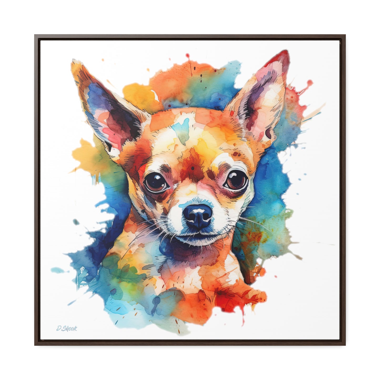 Chihuahua 6 Gallery Canvas Wraps, Square Frame