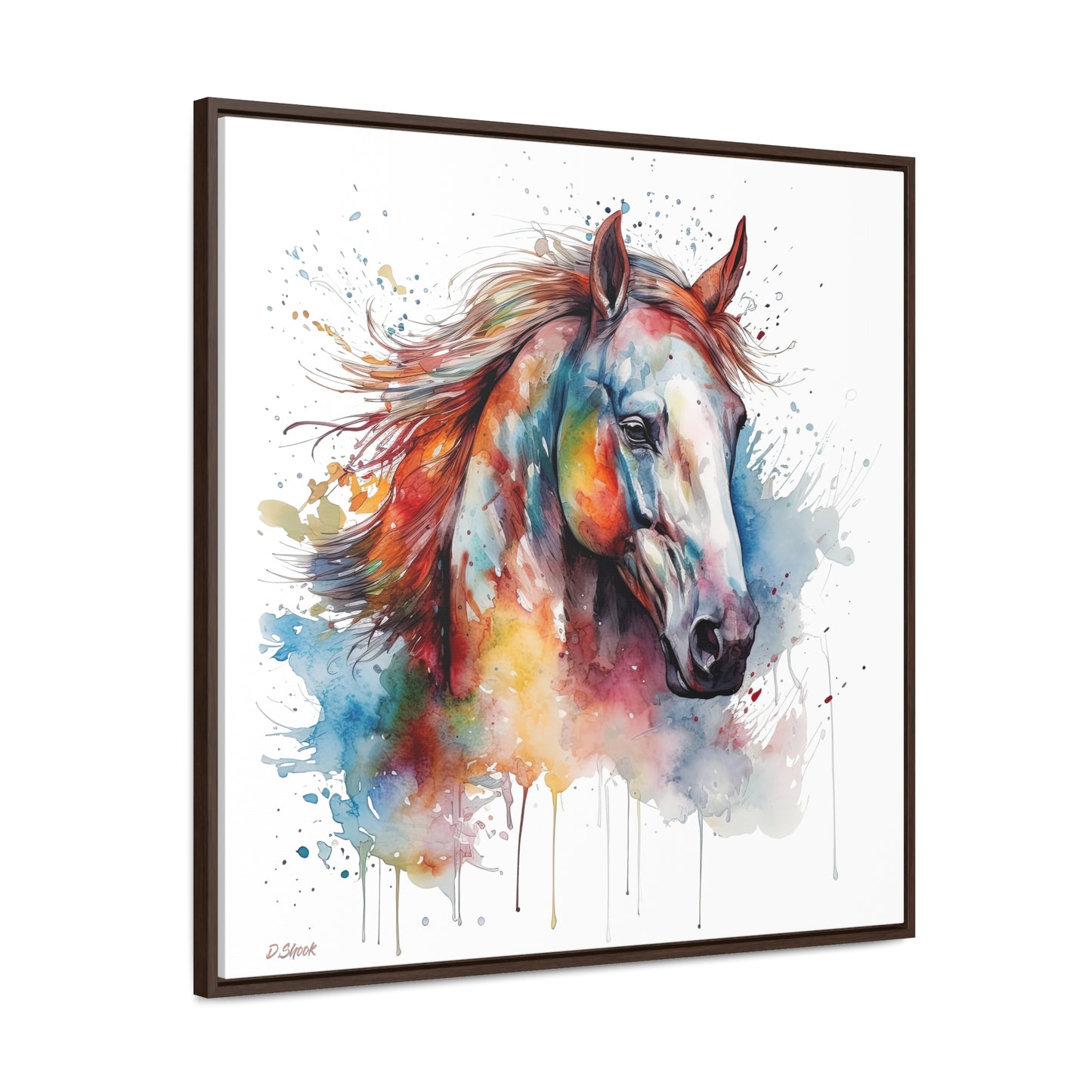 Horse Rescue 12 Gallery Canvas Wraps, Square Frame