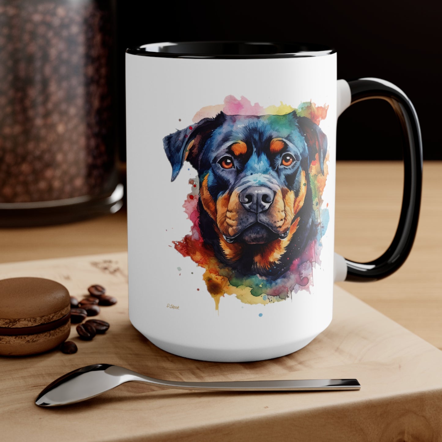 Rottweiler 1 Accent Mugs