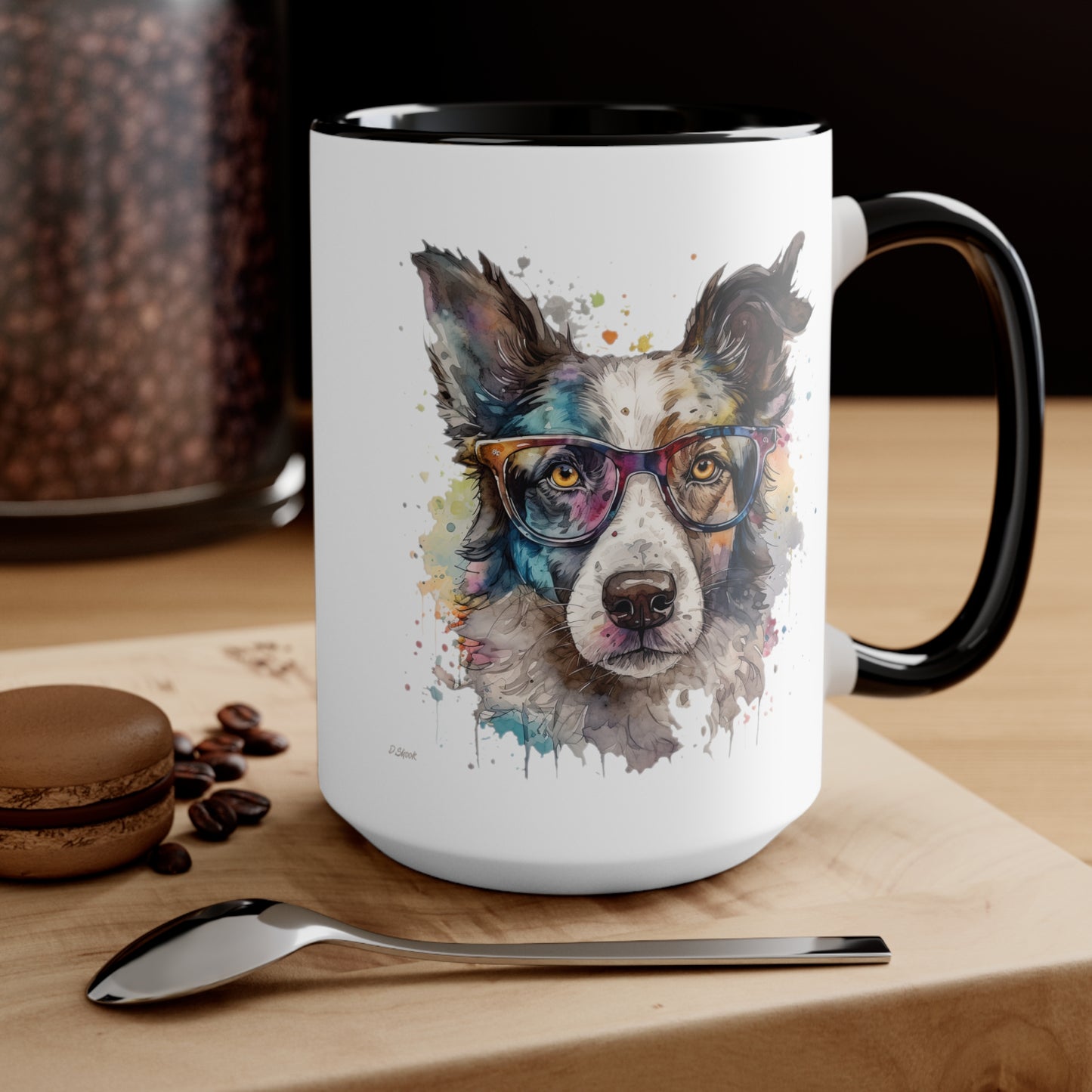 Border Collie 7 Accent Mugs