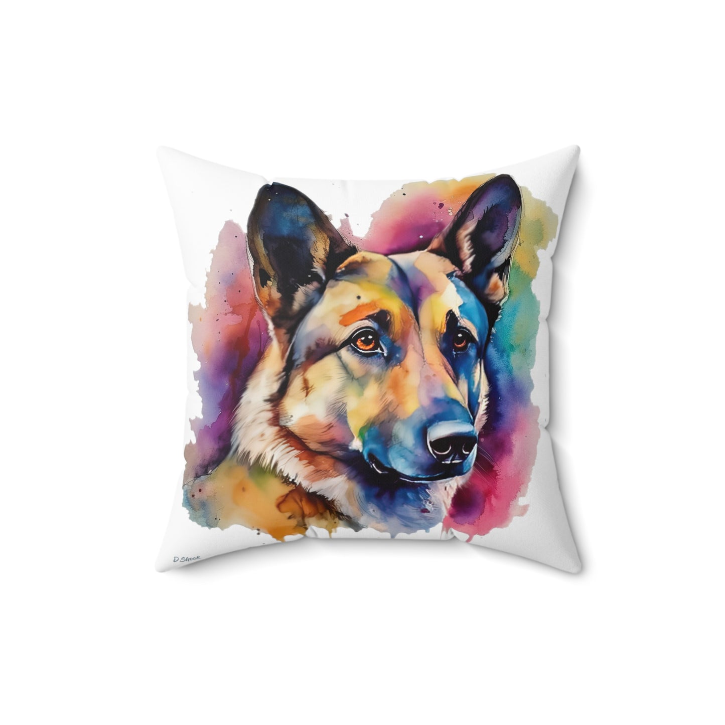 German Sheppard 3B Spun Polyester Square Pillow