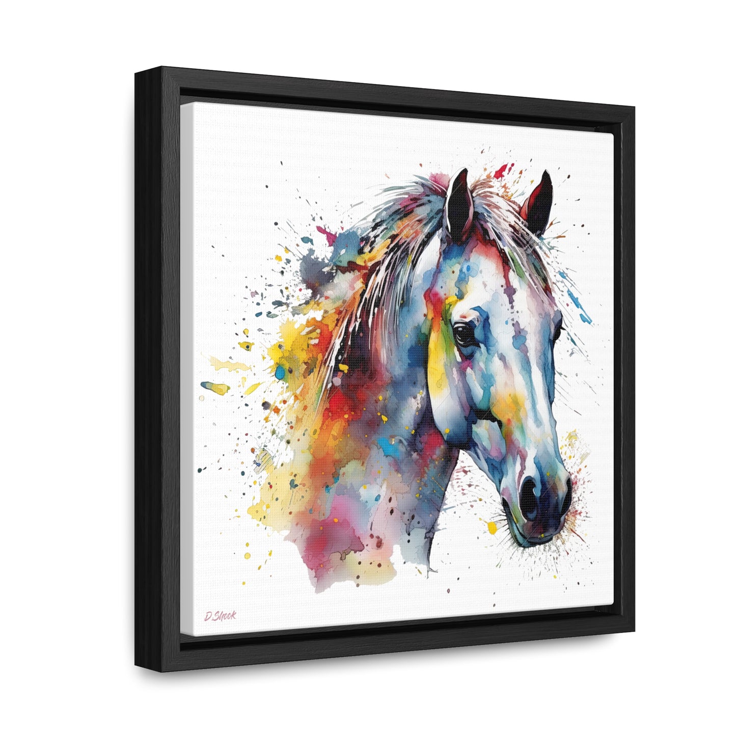 Horse Rescue 14 Gallery Canvas Wraps, Square Frame