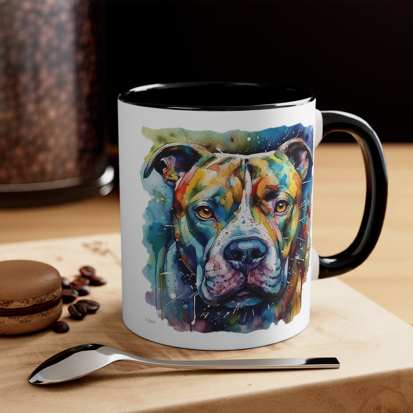 Pitbull 1 Accent Mugs