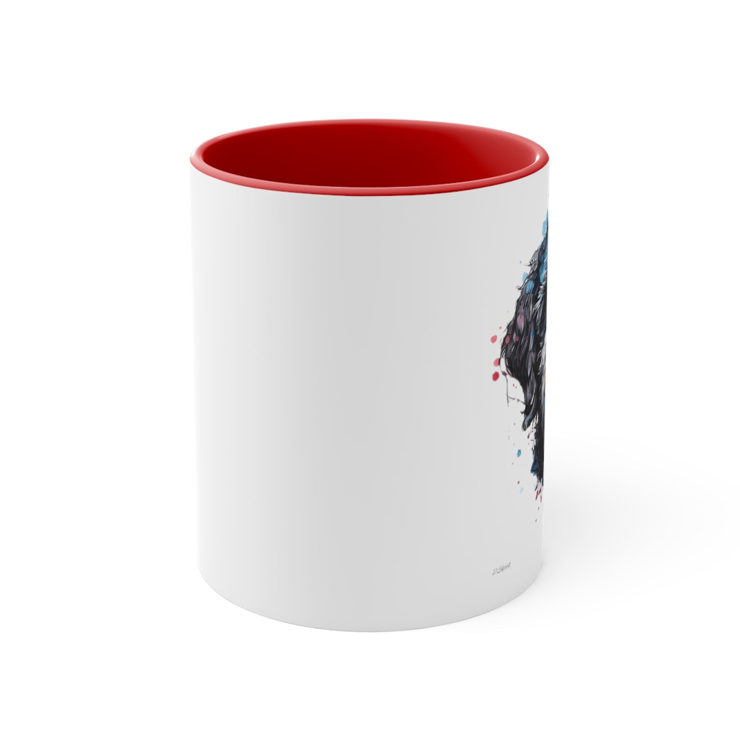 Portuguese Water Dog 4 Accent Mugs