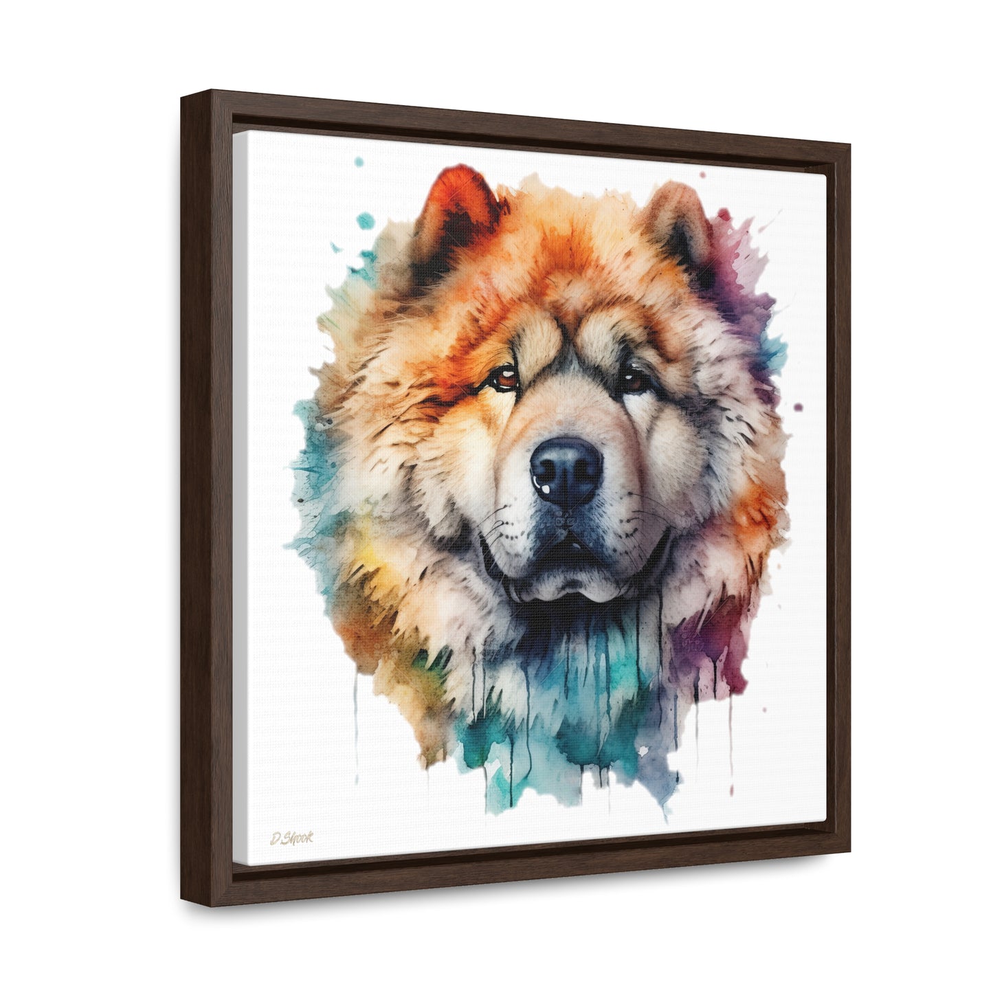 Chow Chow 3 Gallery Canvas Wraps, Square Frame