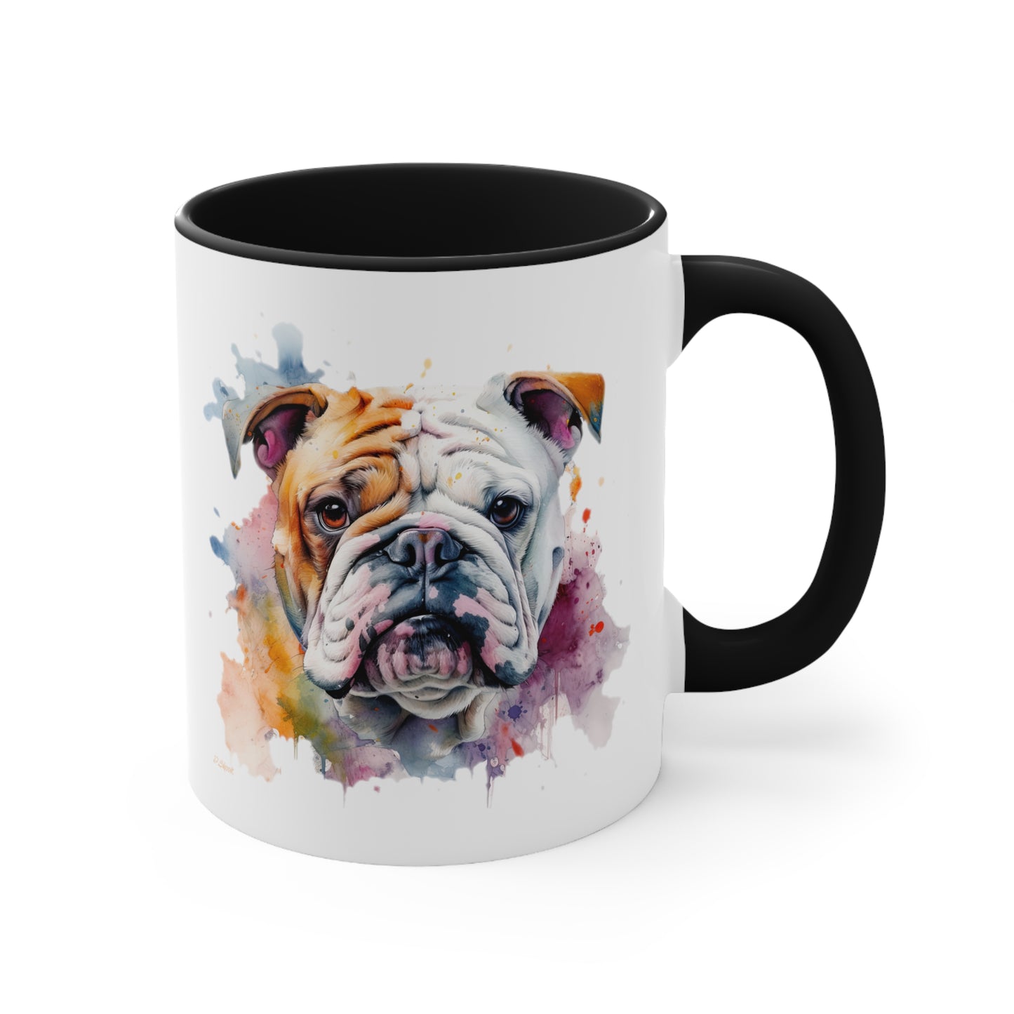 Bulldog 1 Accent Mugs