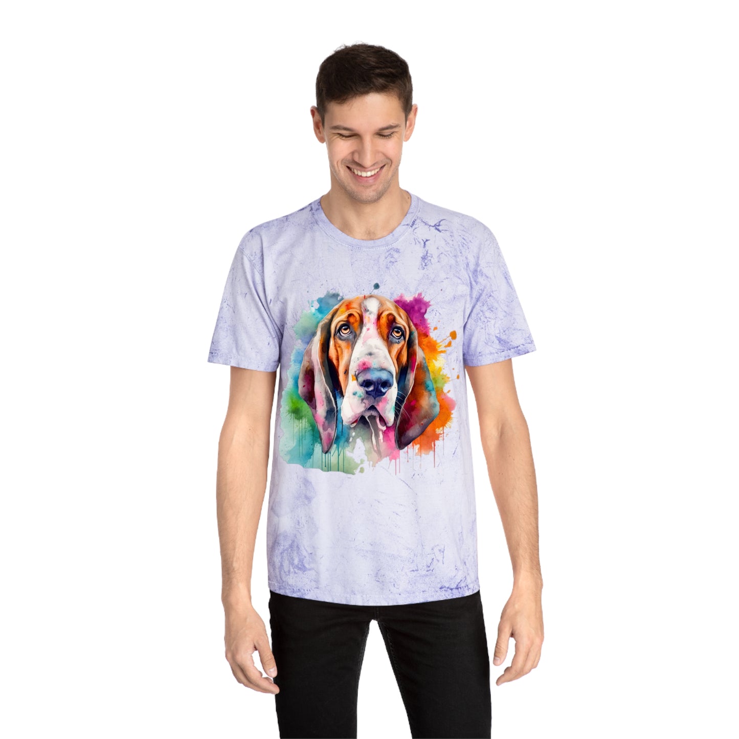Basset Hound 3 Unisex Color Blast T-Shirt