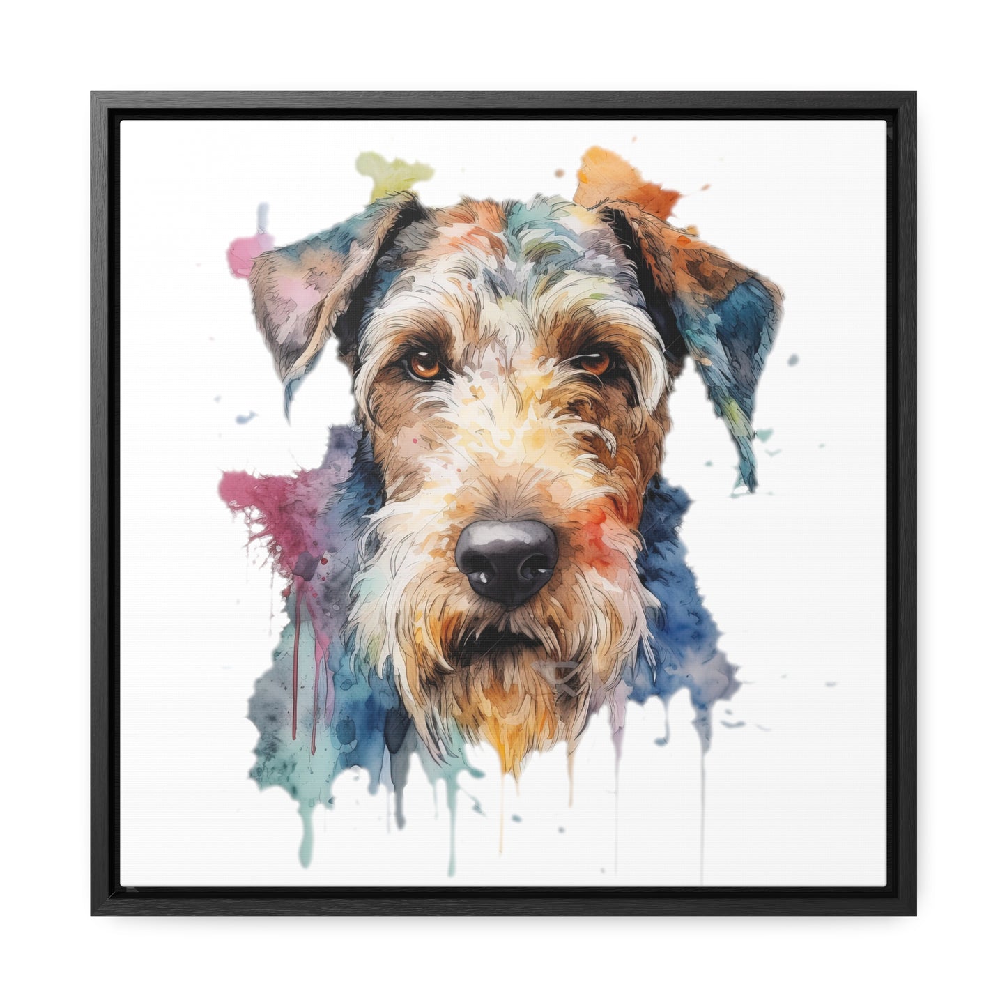 Airedale Terrier 2 Gallery Canvas Wraps, Square Frame