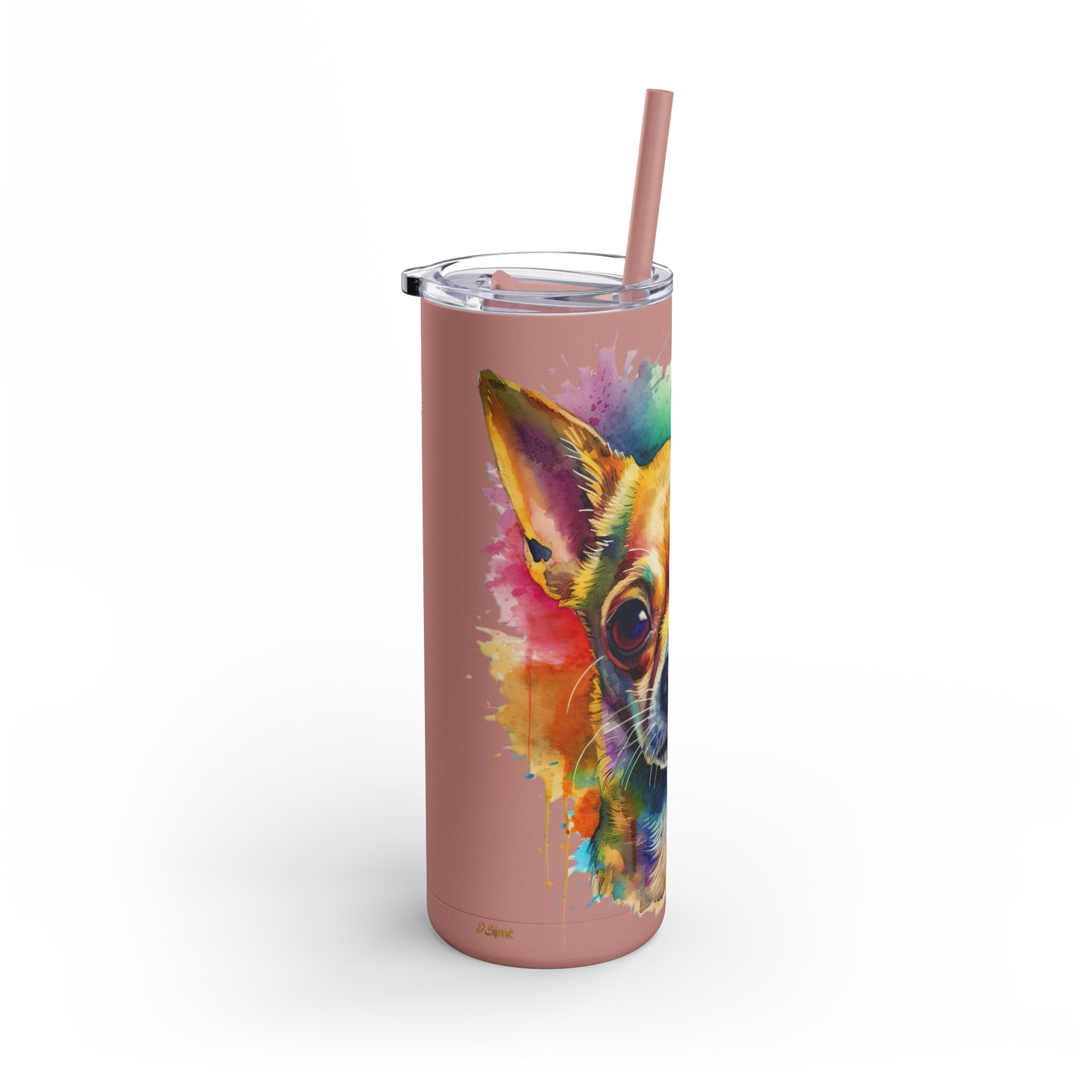 Chihuahua 7 Maars Maker Skinny Matte Tumbler, 20oz