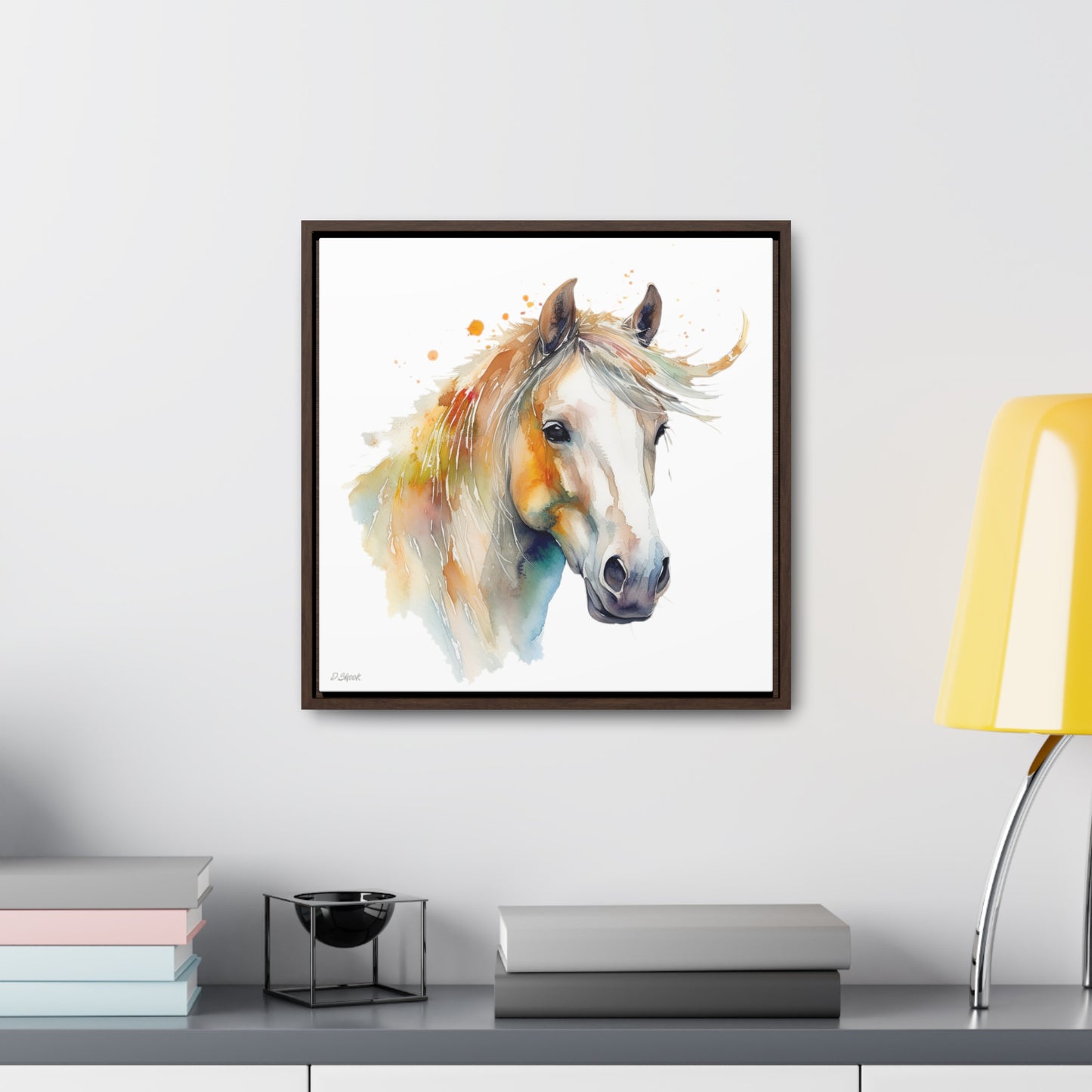 Horse Rescue 21 Gallery Canvas Wraps, Square Frame