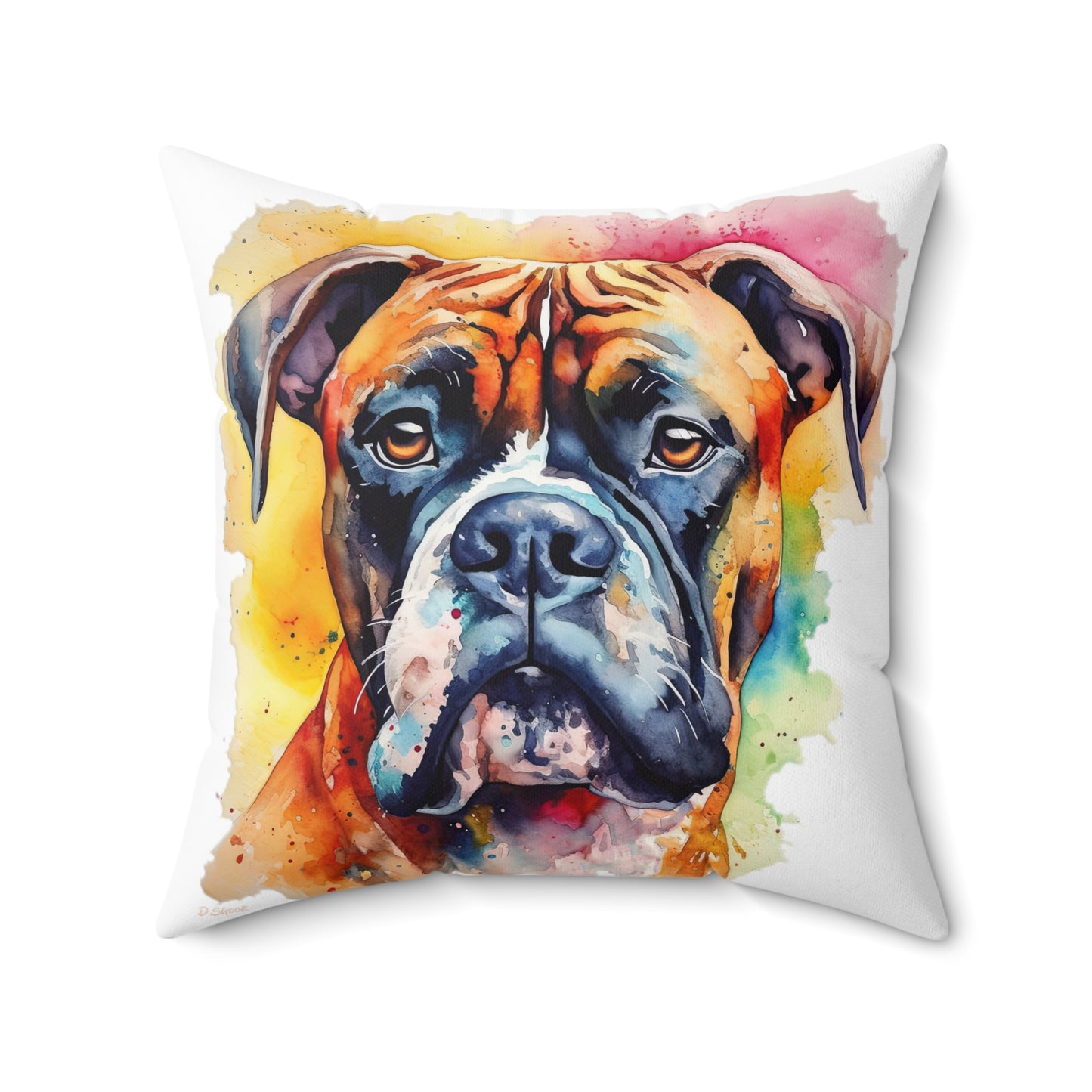 Boxer 1 Spun Polyester Square Pillow