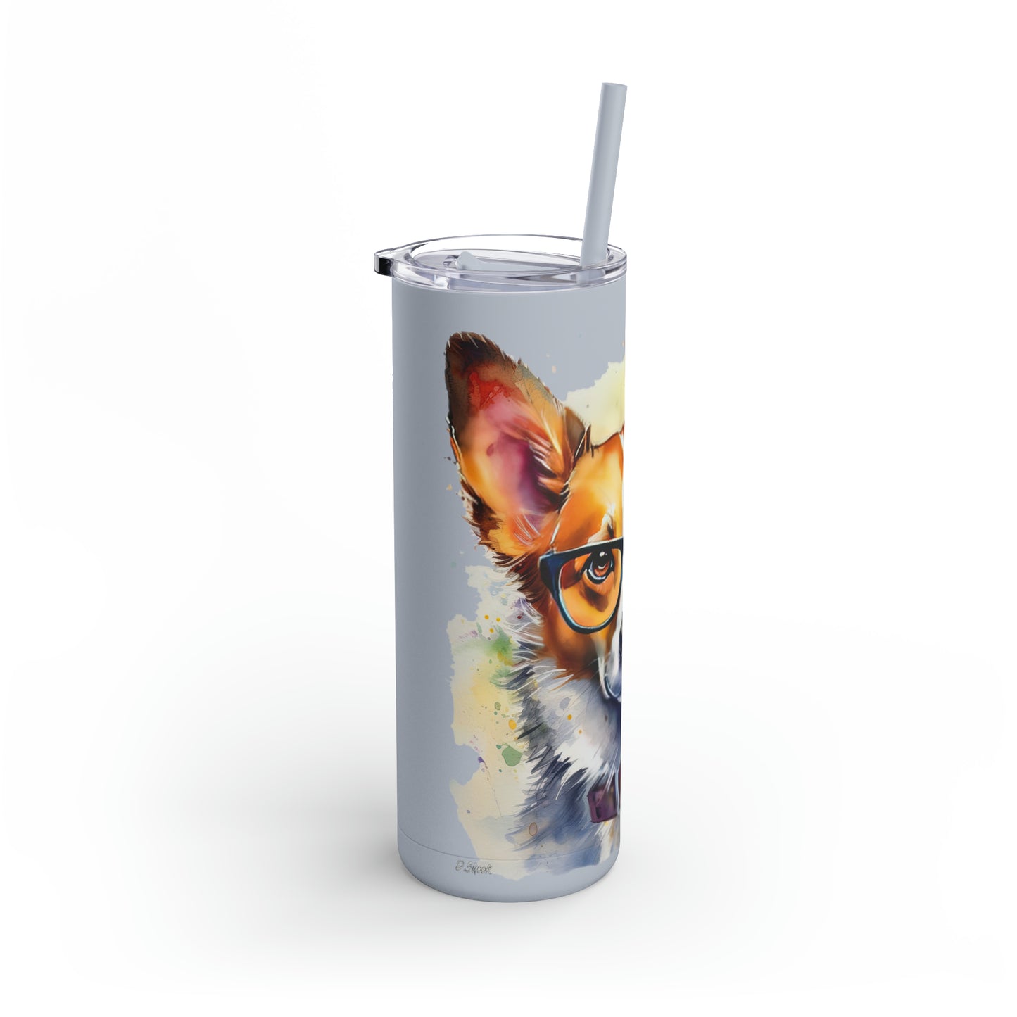 Pembroke Welsh Corgi 4 Maars Maker Skinny Matte Tumbler, 20oz