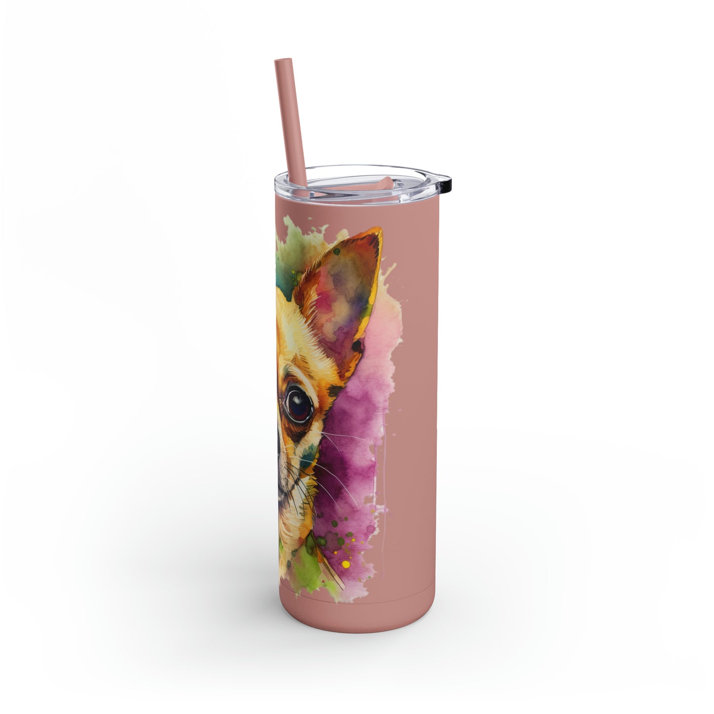 Chihuahua 7 Maars Maker Skinny Matte Tumbler, 20oz