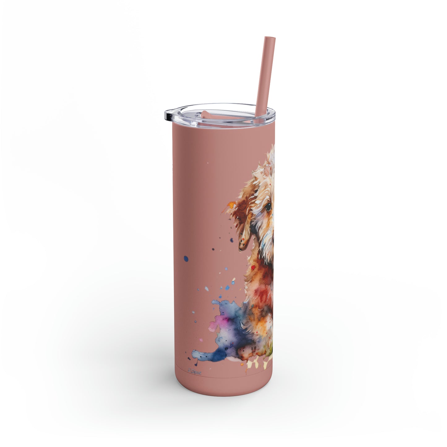 Mini Golden Doodle 1 Maars Maker Skinny Matte Tumbler, 20oz