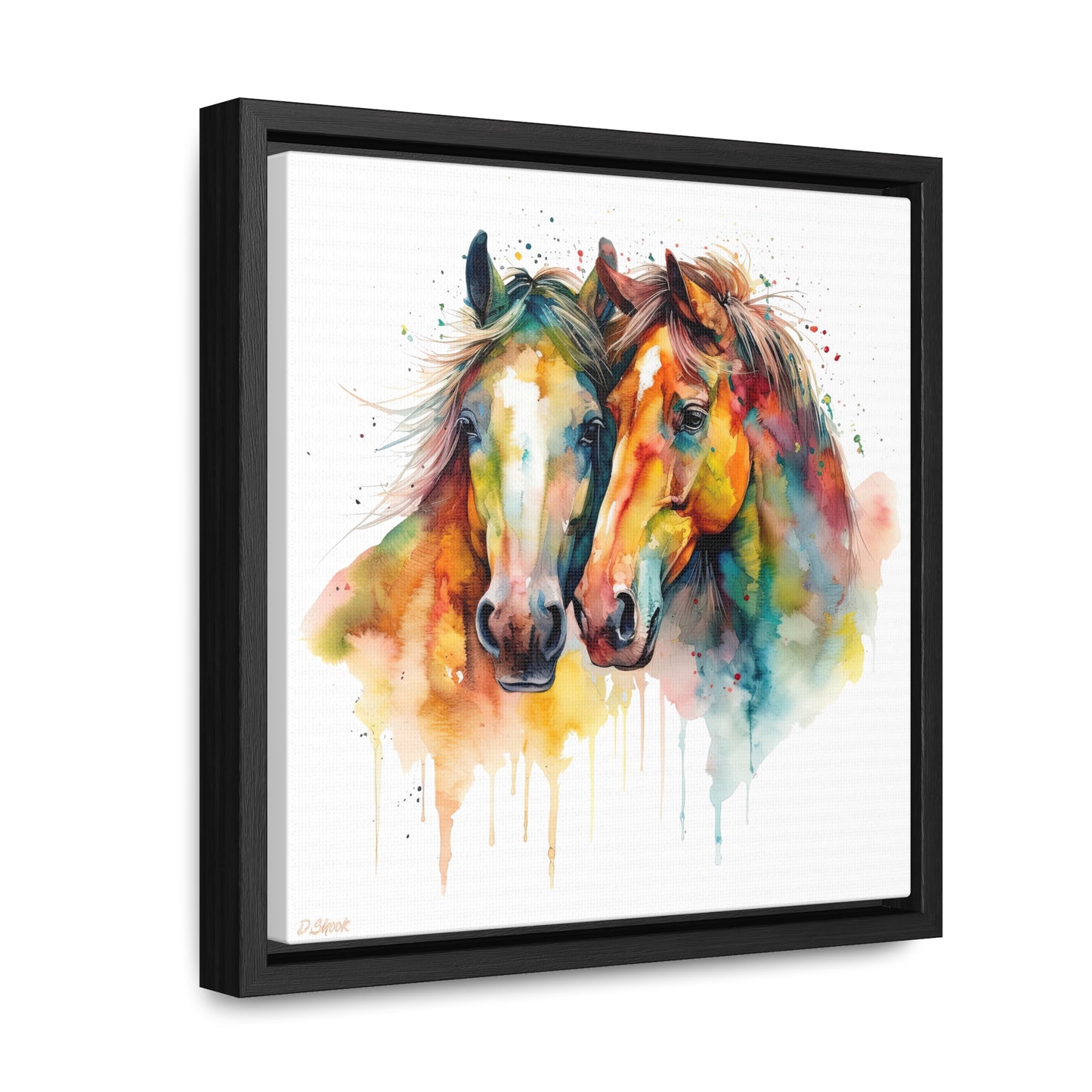 Horse Rescue 6 Gallery Canvas Wraps, Square Frame