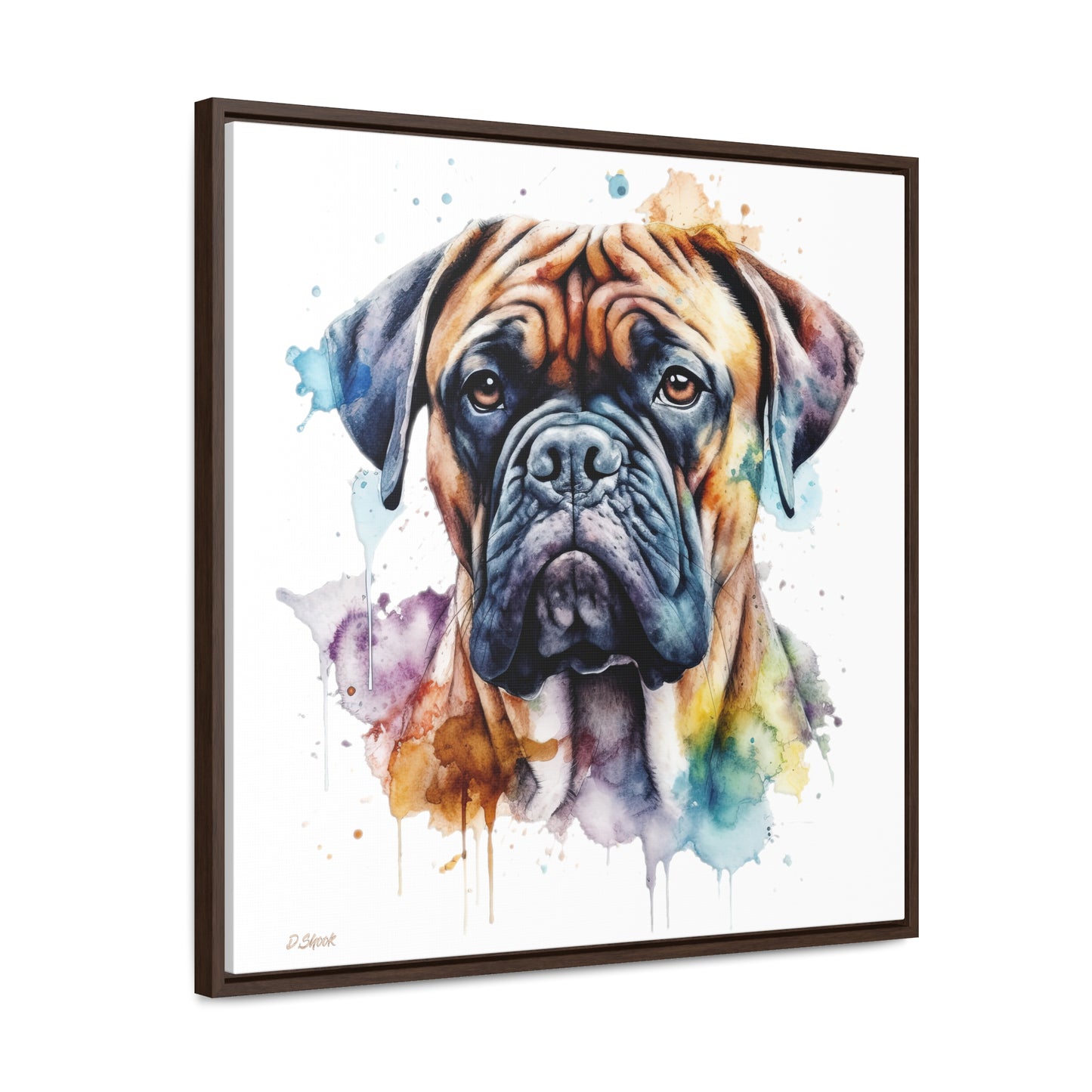Bullmastiff 1 Gallery Canvas Wraps, Square Frame