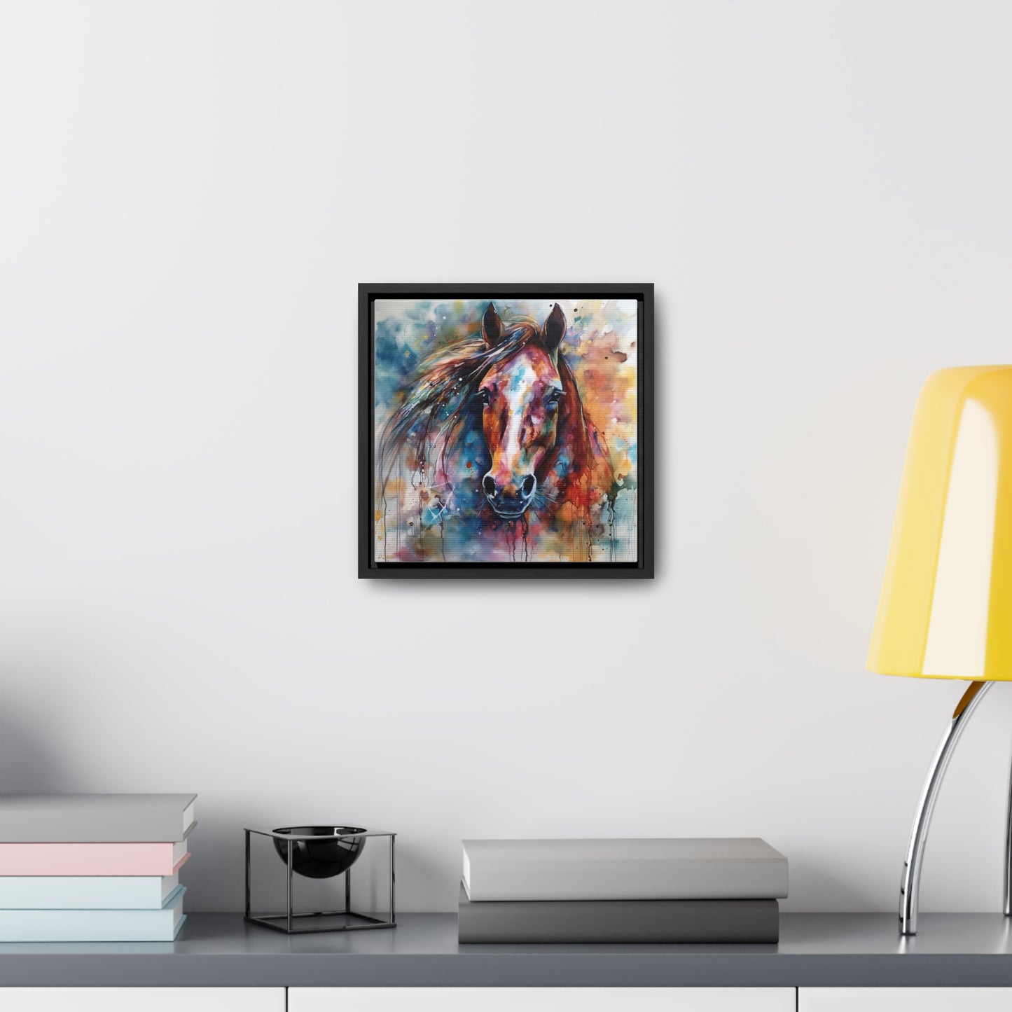 Horse Rescue 11 Gallery Canvas Wraps, Square Frame