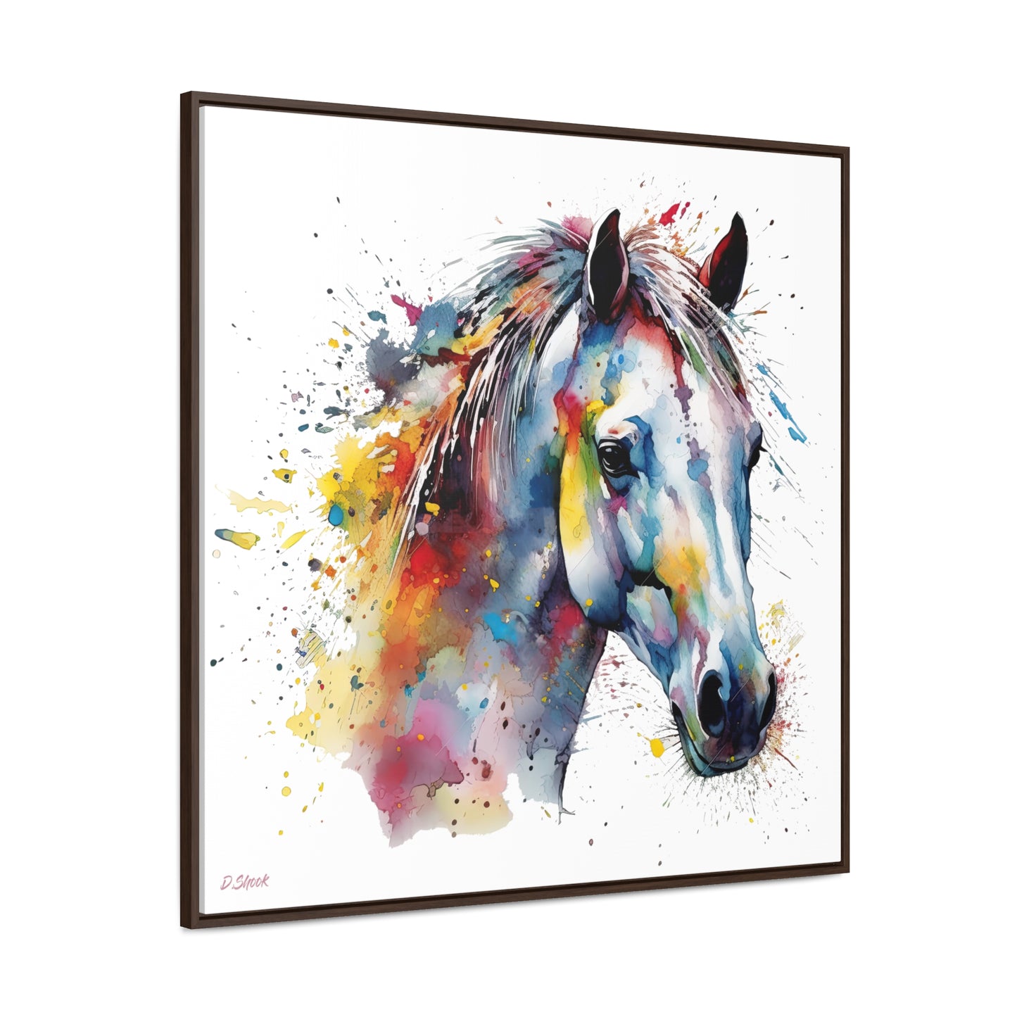 Horse Rescue 14 Gallery Canvas Wraps, Square Frame