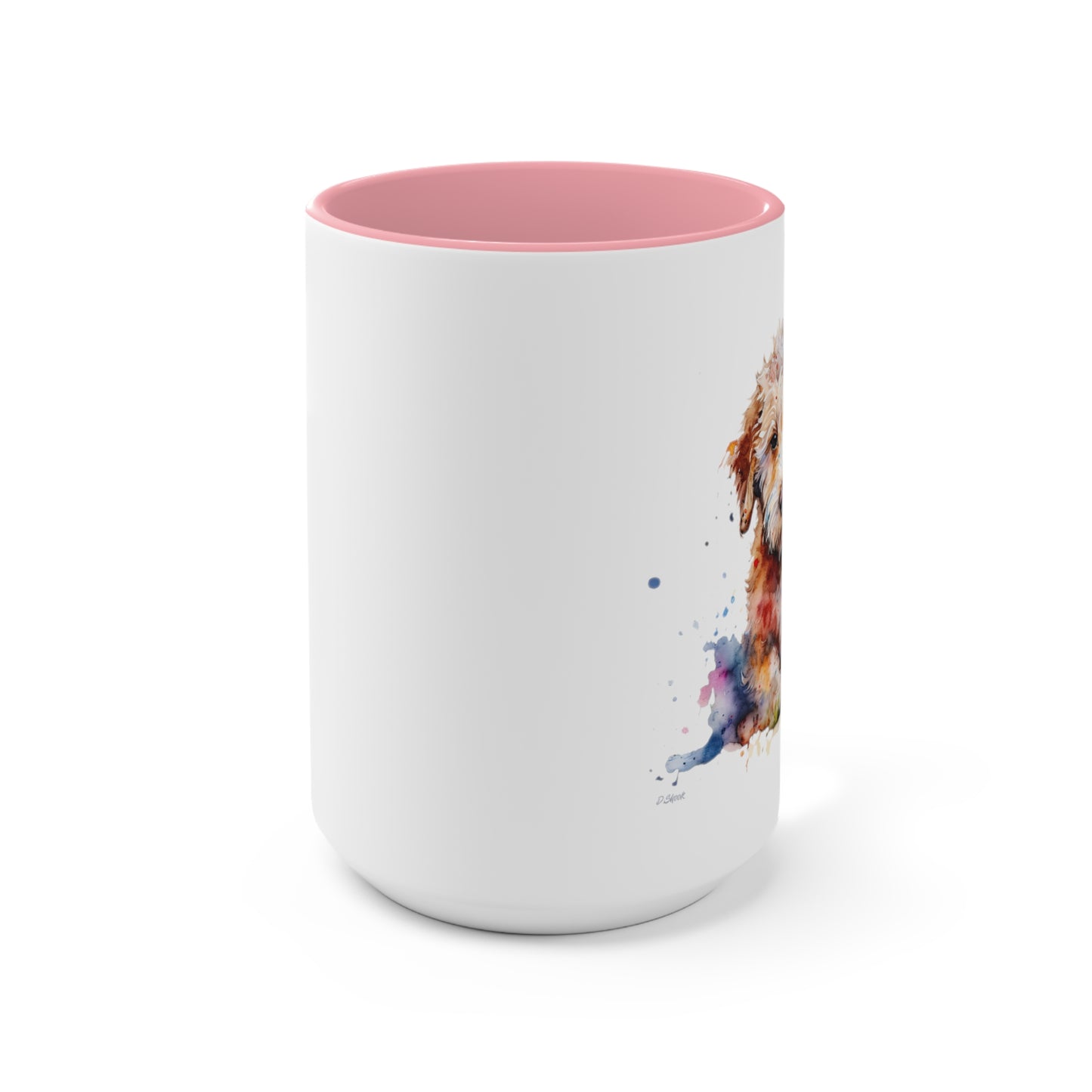 Mini Golden Doodle 1 Accent Mugs