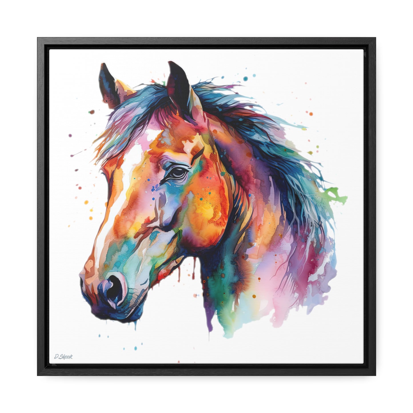 Horse Rescue 23 Gallery Canvas Wraps, Square Frame