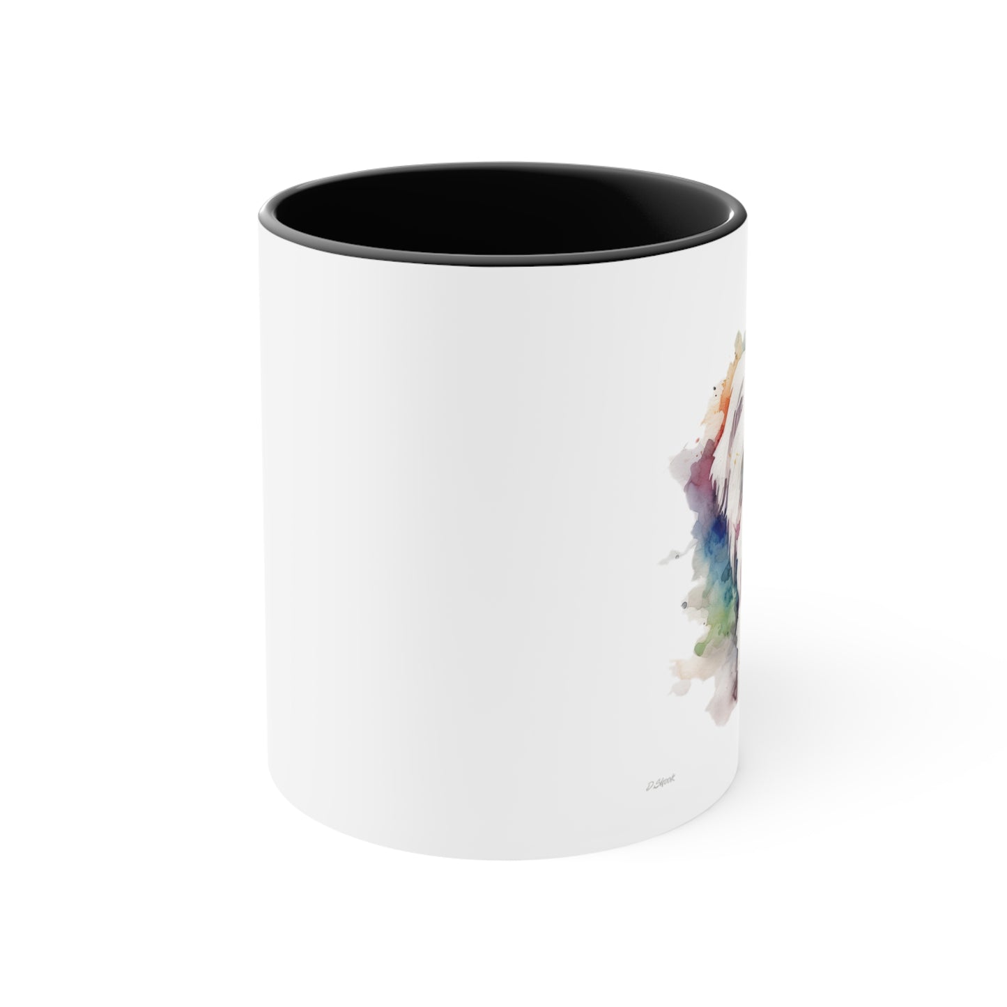 Maltese Dog 2 Accent Mugs
