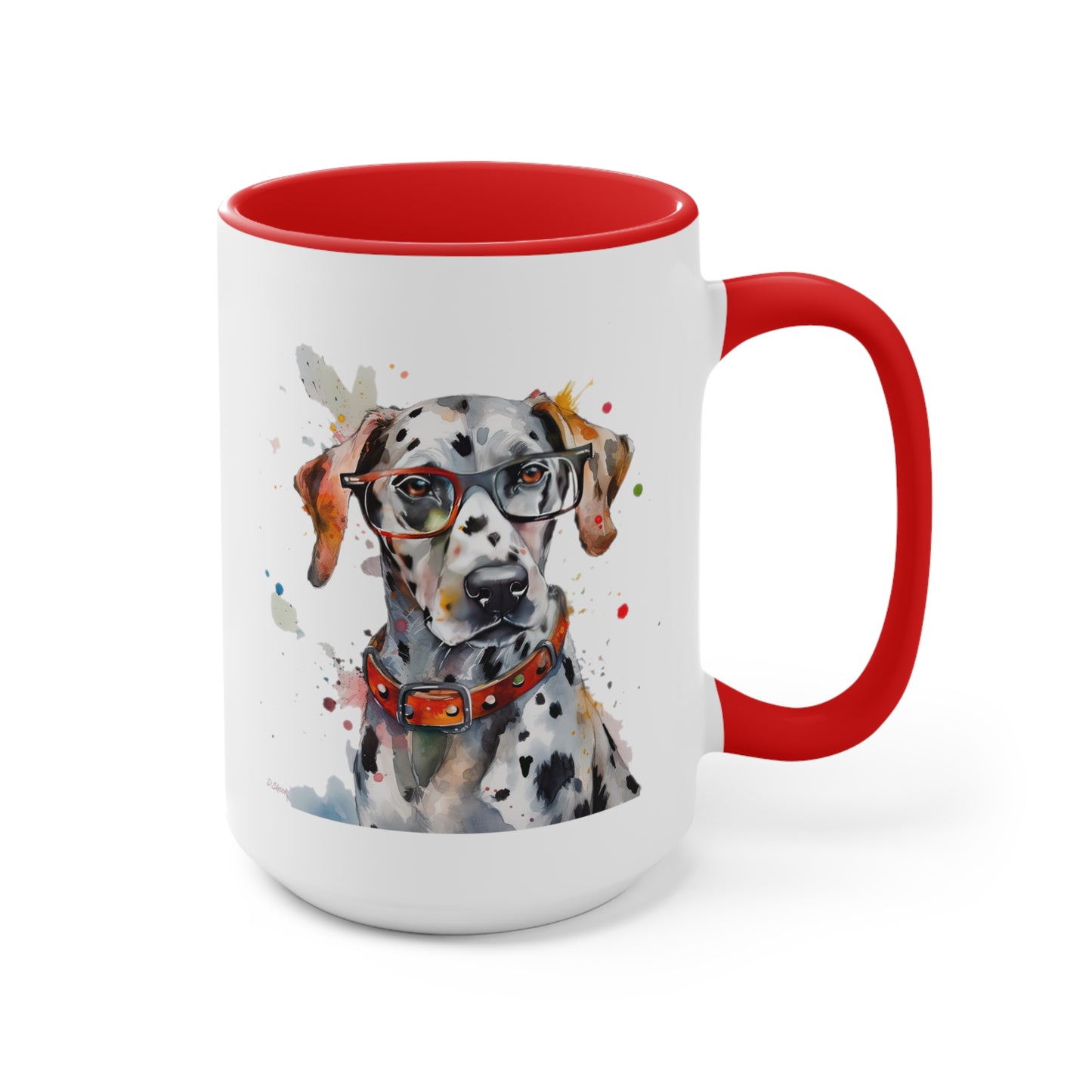 Dalmatian 3 Accent Mugs