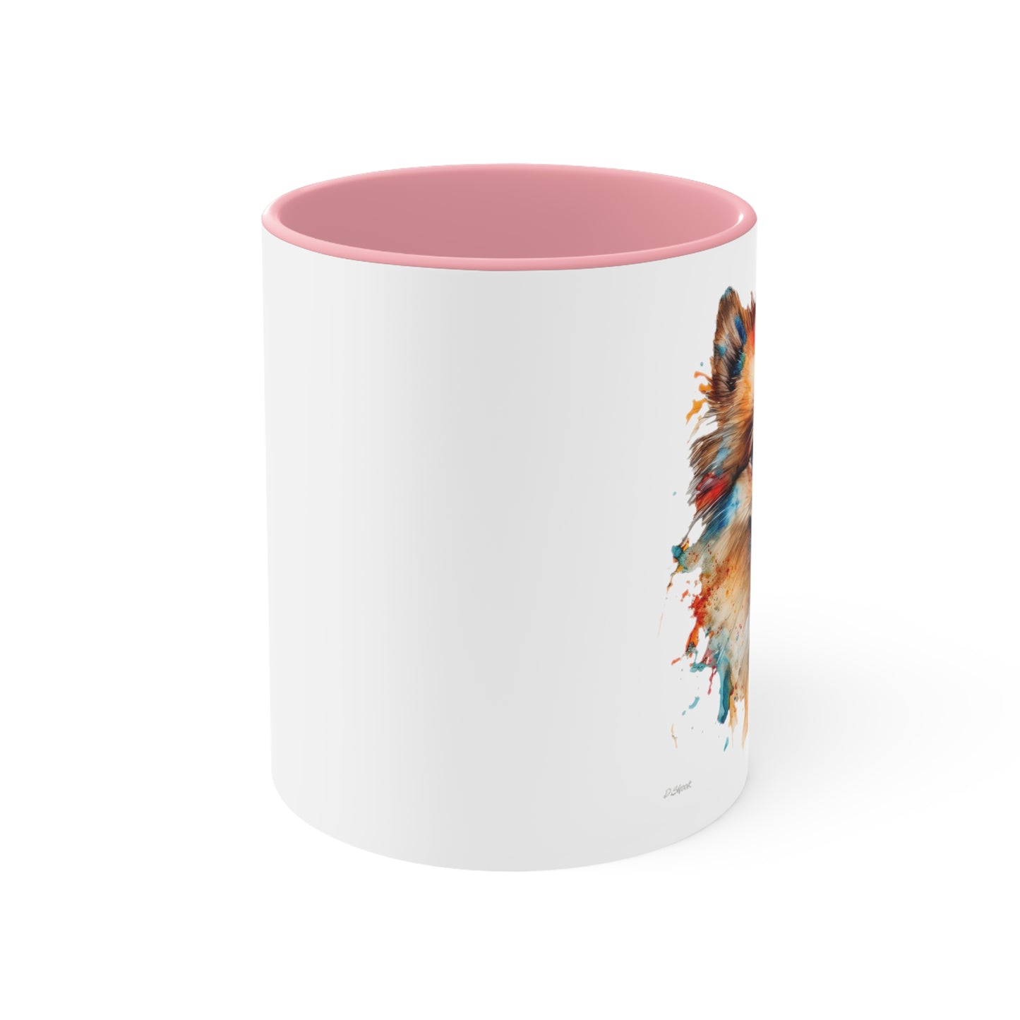 Pomeranian 3 Accent Mugs