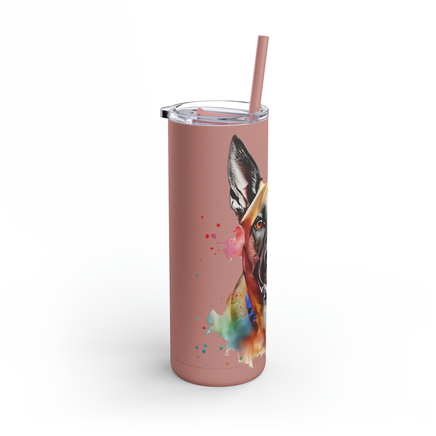 Belgium Malinois 4 Maars Maker Skinny Matte Tumbler, 20oz