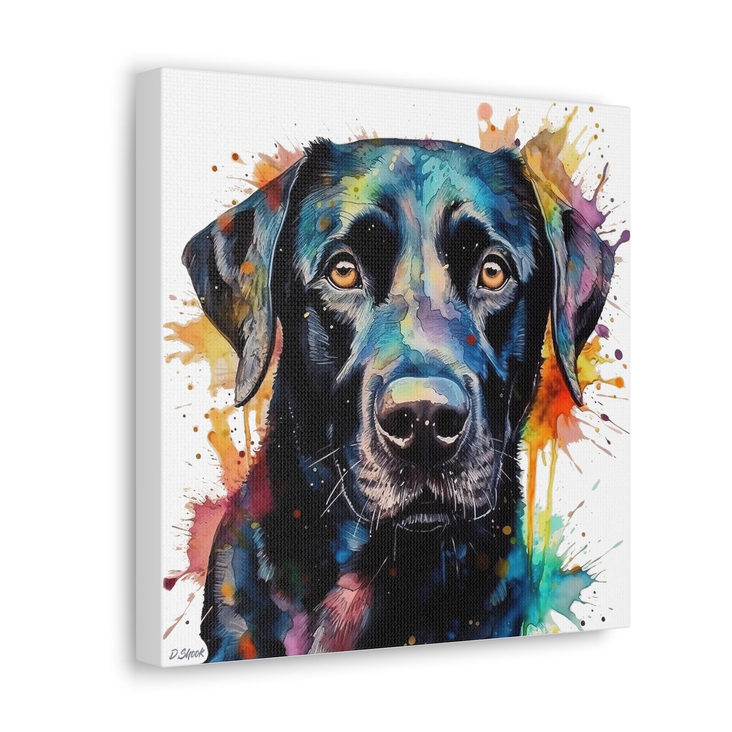 Black Lab 1 Canvas Gallery Wraps
