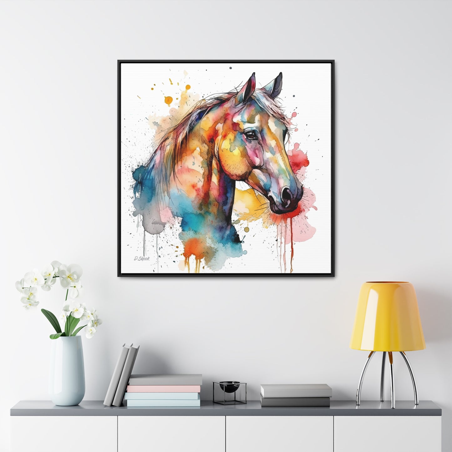 Horse Rescue 2 Gallery Canvas Wraps, Square Frame