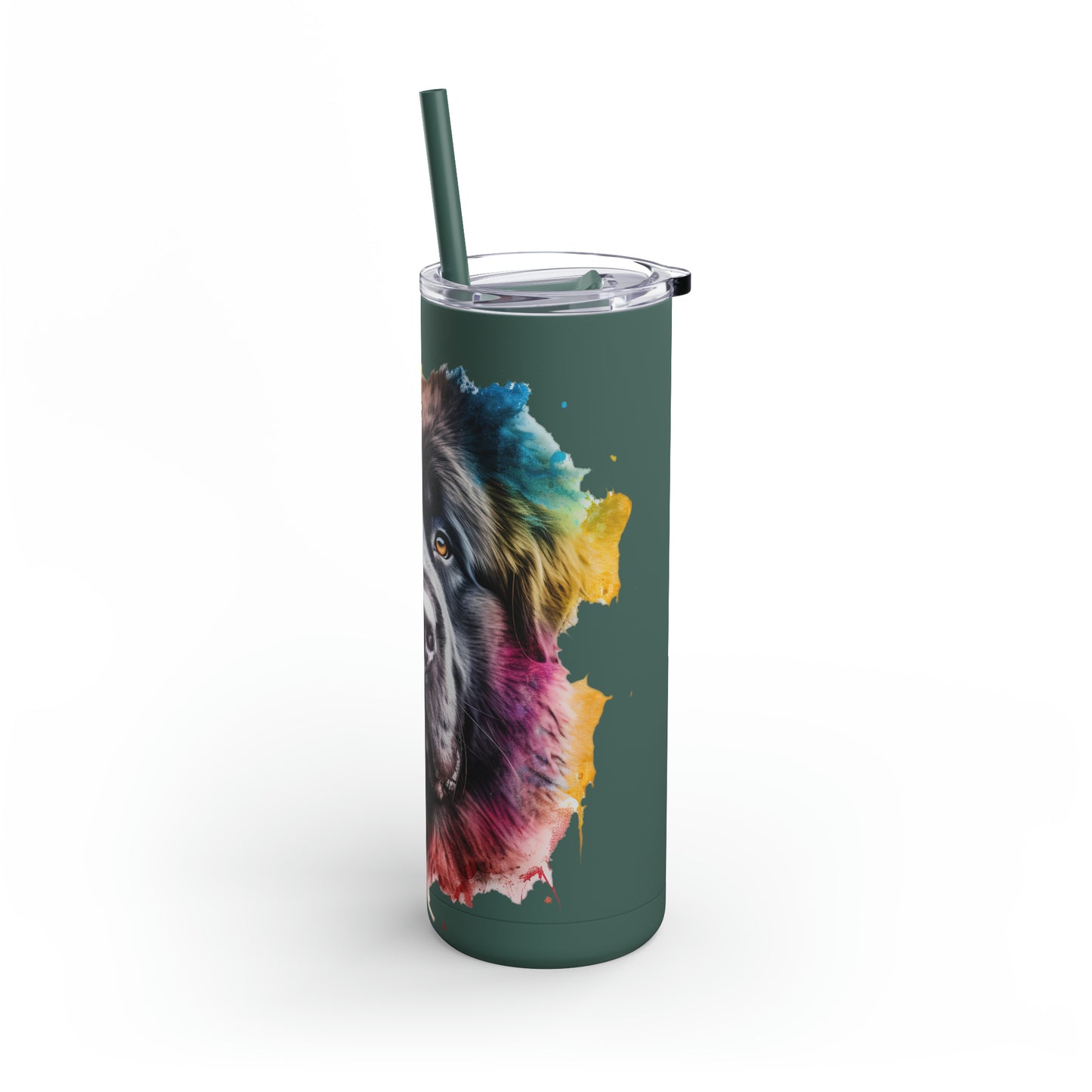 Newfoundland Dog 3 Maars Maker Skinny Matte Tumbler, 20oz