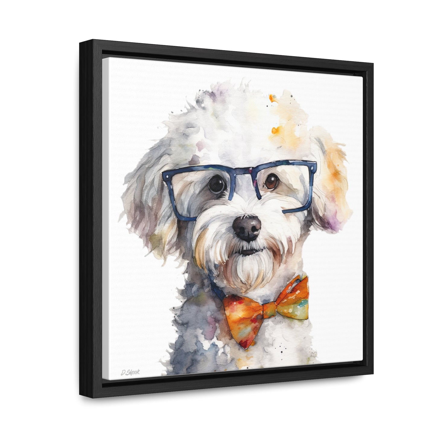 Bichon Frise 4 Gallery Canvas Wraps, Square Frame