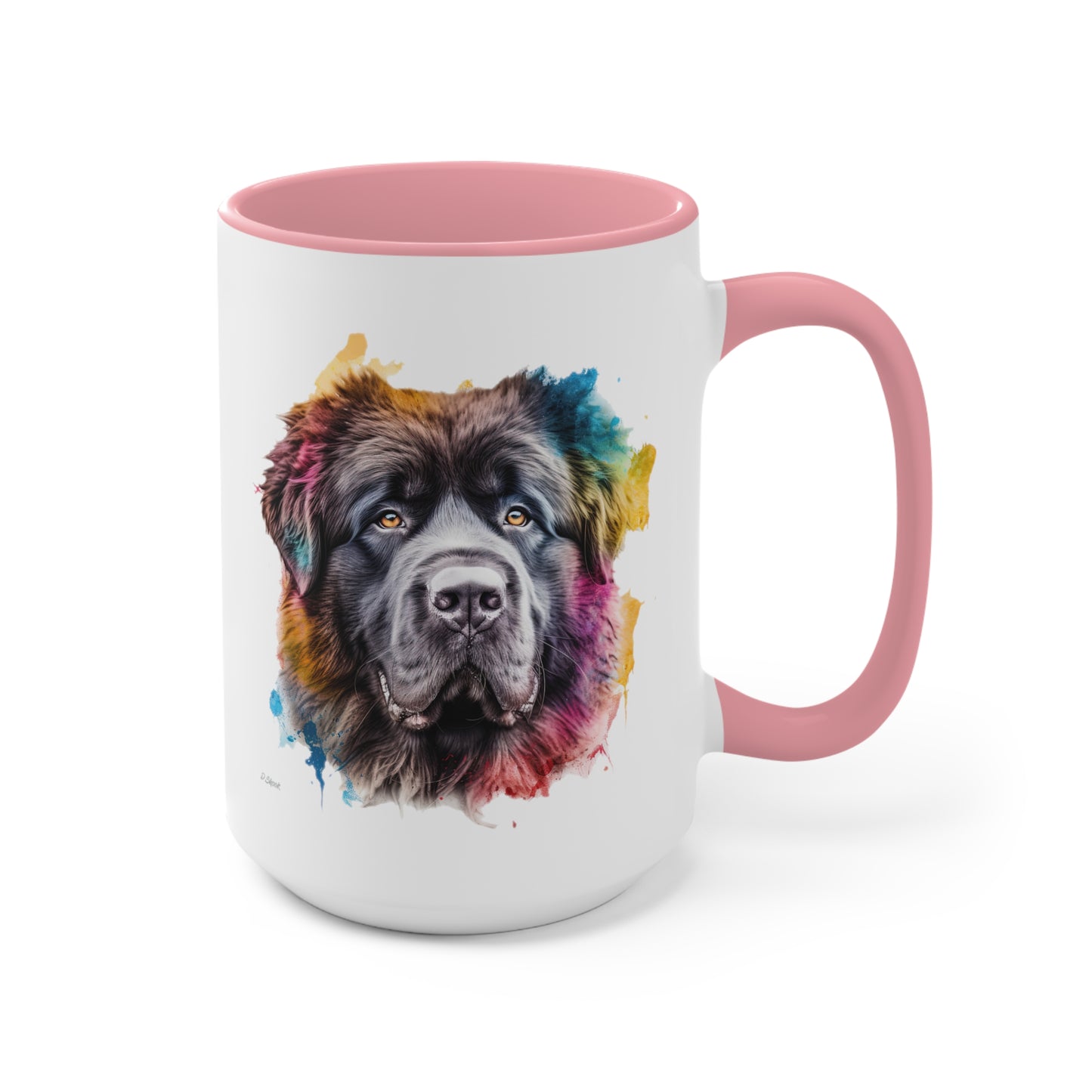 Newfoundland Dog 3 Accent Mugs