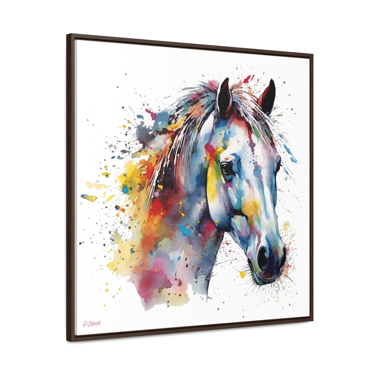 Horse Rescue 14 Gallery Canvas Wraps, Square Frame