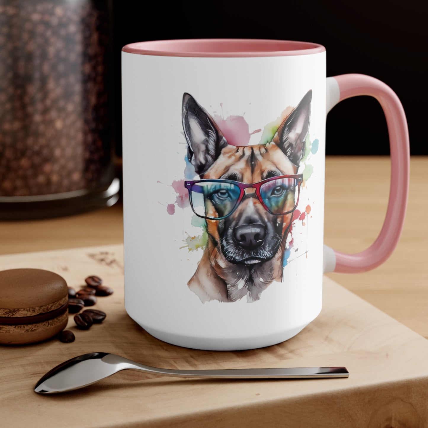Belgium Malinois 5 Accent Mugs