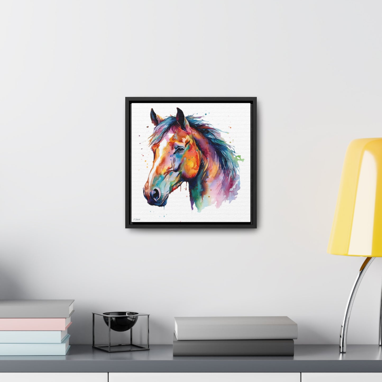 Horse Rescue 23 Gallery Canvas Wraps, Square Frame