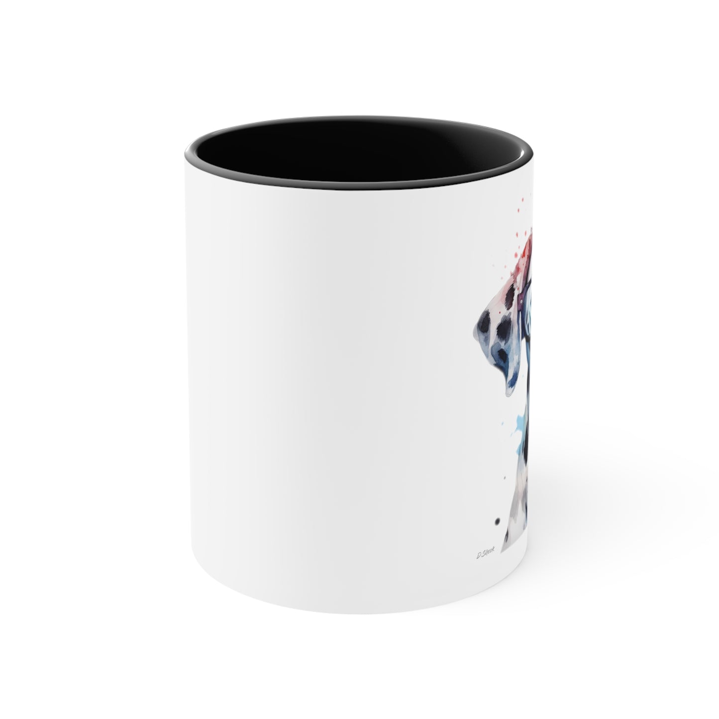 Dalmatian 4 Accent Mugs