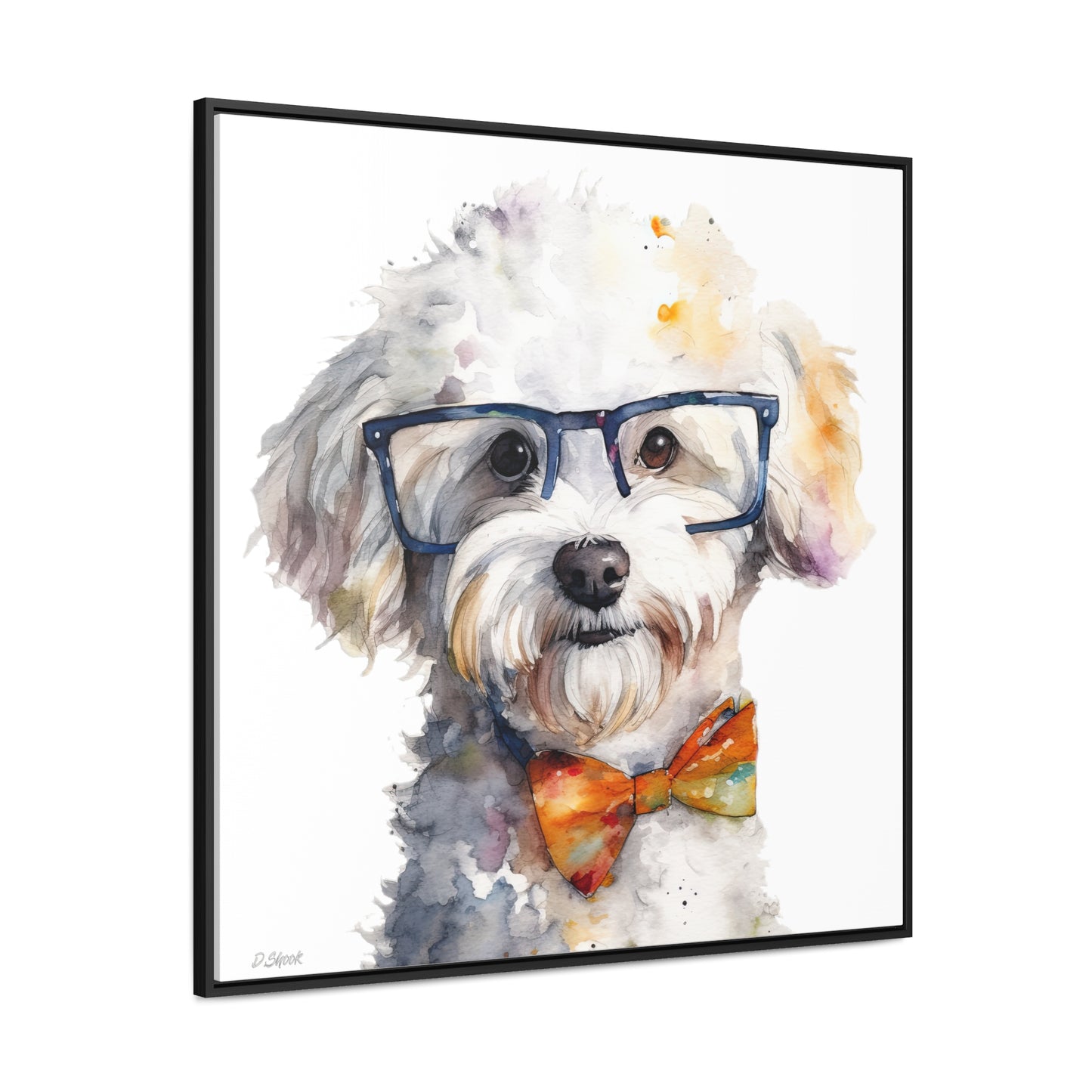 Bichon Frise 4 Gallery Canvas Wraps, Square Frame