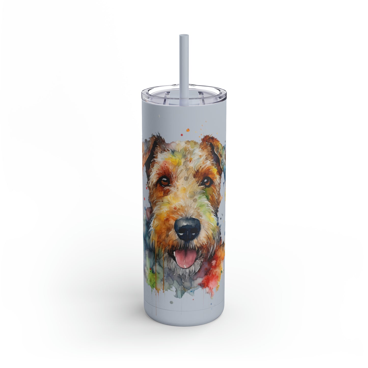 Airedale Terrier 1 Maars Maker Skinny Matte Tumbler, 20oz