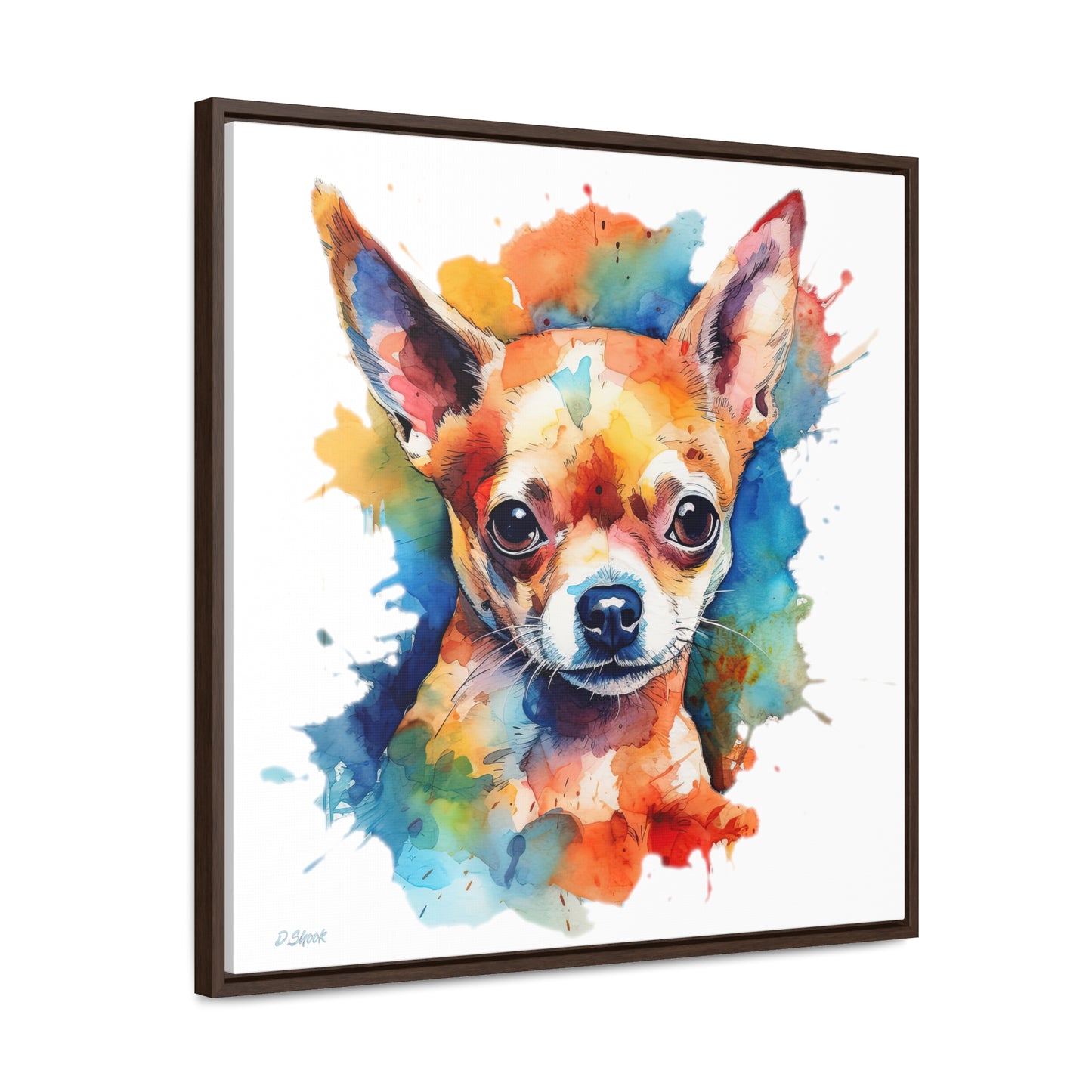 Chihuahua 6 Gallery Canvas Wraps, Square Frame