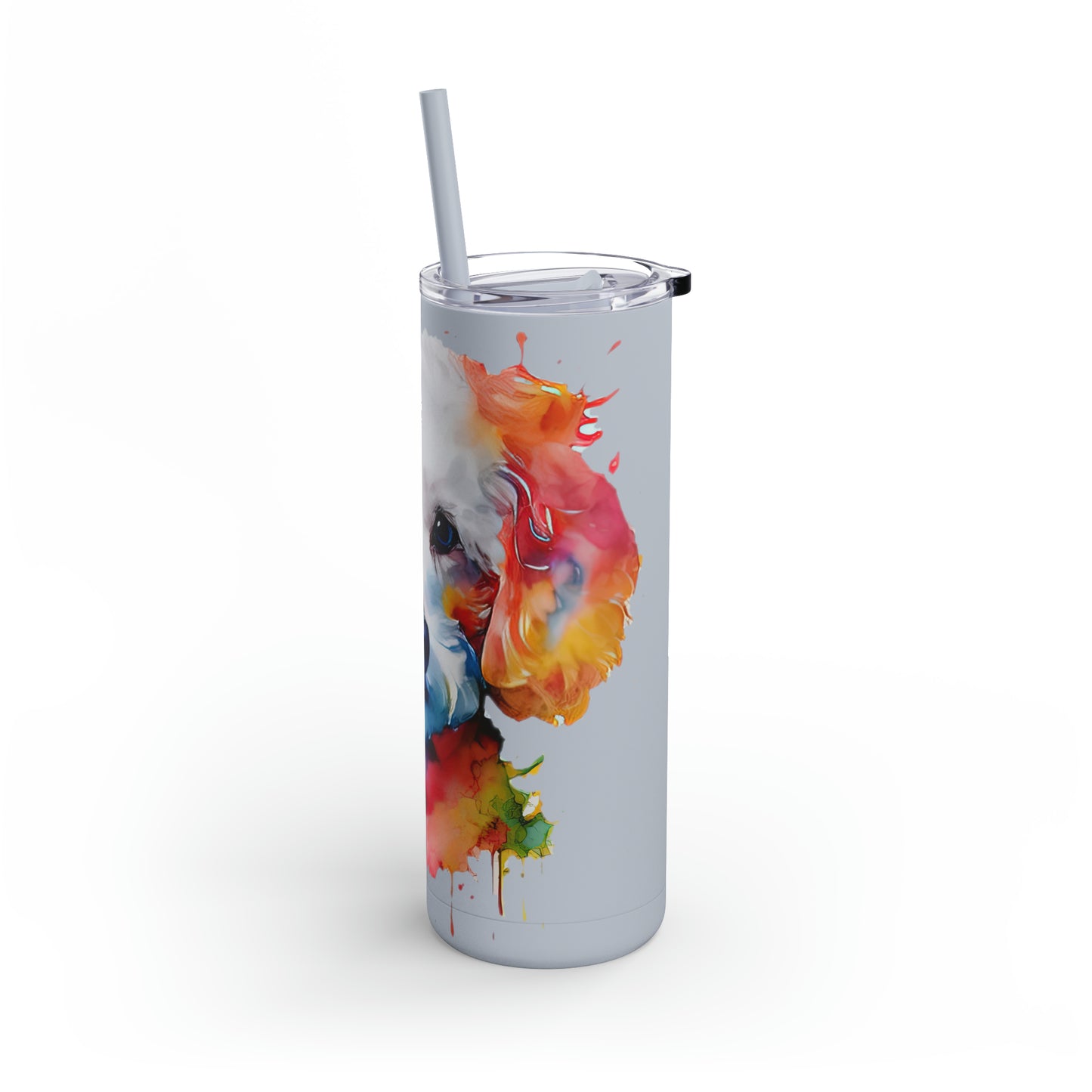 Poodle 8 Maars Maker Skinny Matte Tumbler, 20oz
