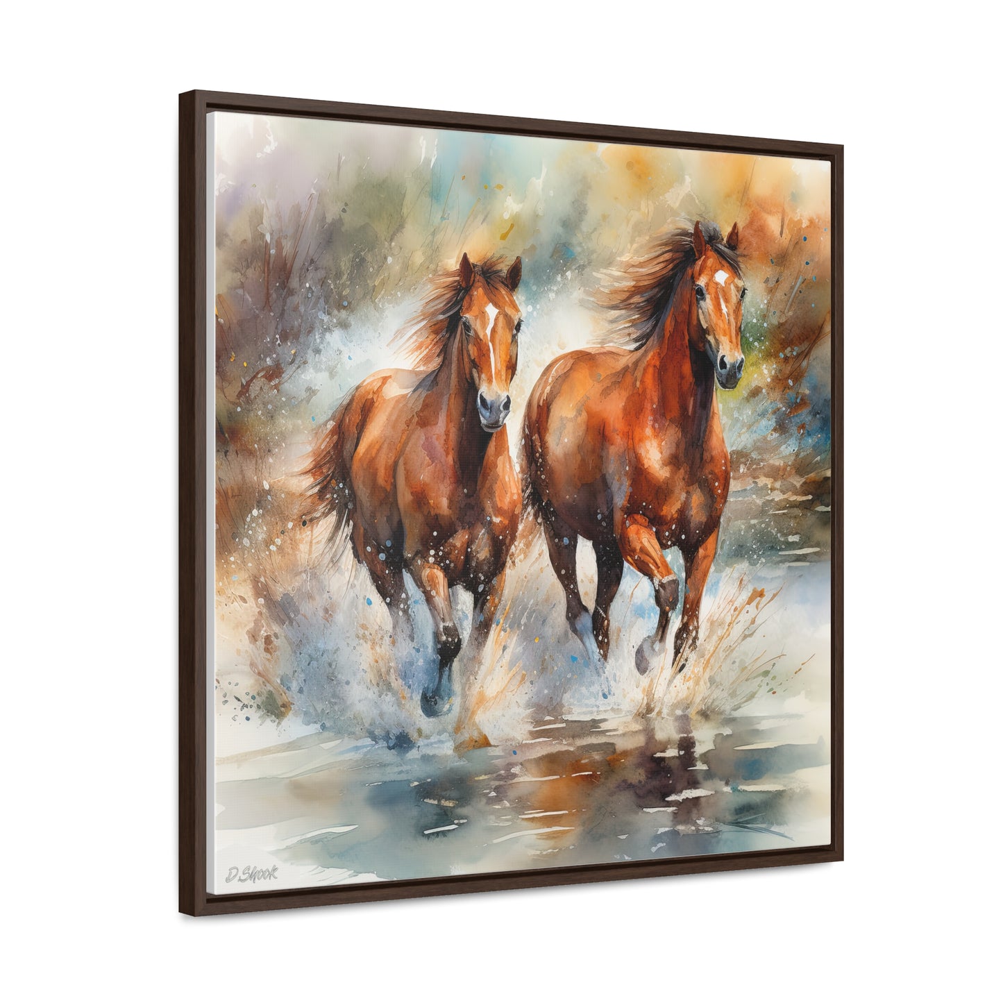 Horse Rescue 17 Gallery Canvas Wraps, Square Frame