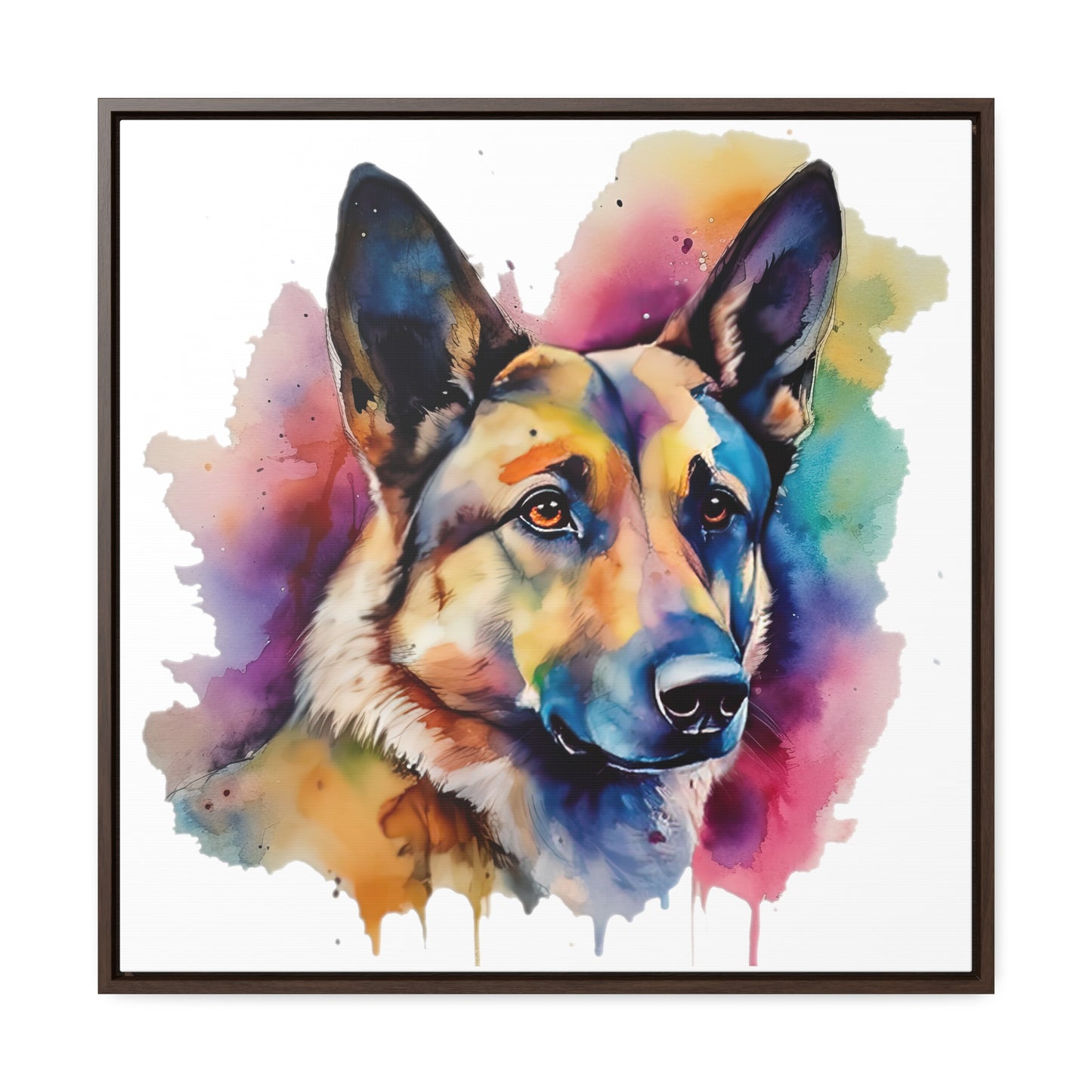 German Sheppard 3B Gallery Canvas Wraps, Square Frame