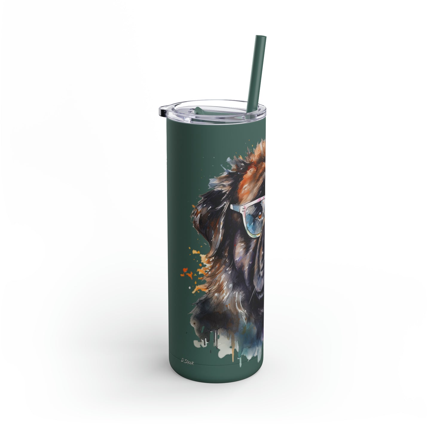 Newfoundland Dog 5 Maars Maker Skinny Matte Tumbler, 20oz