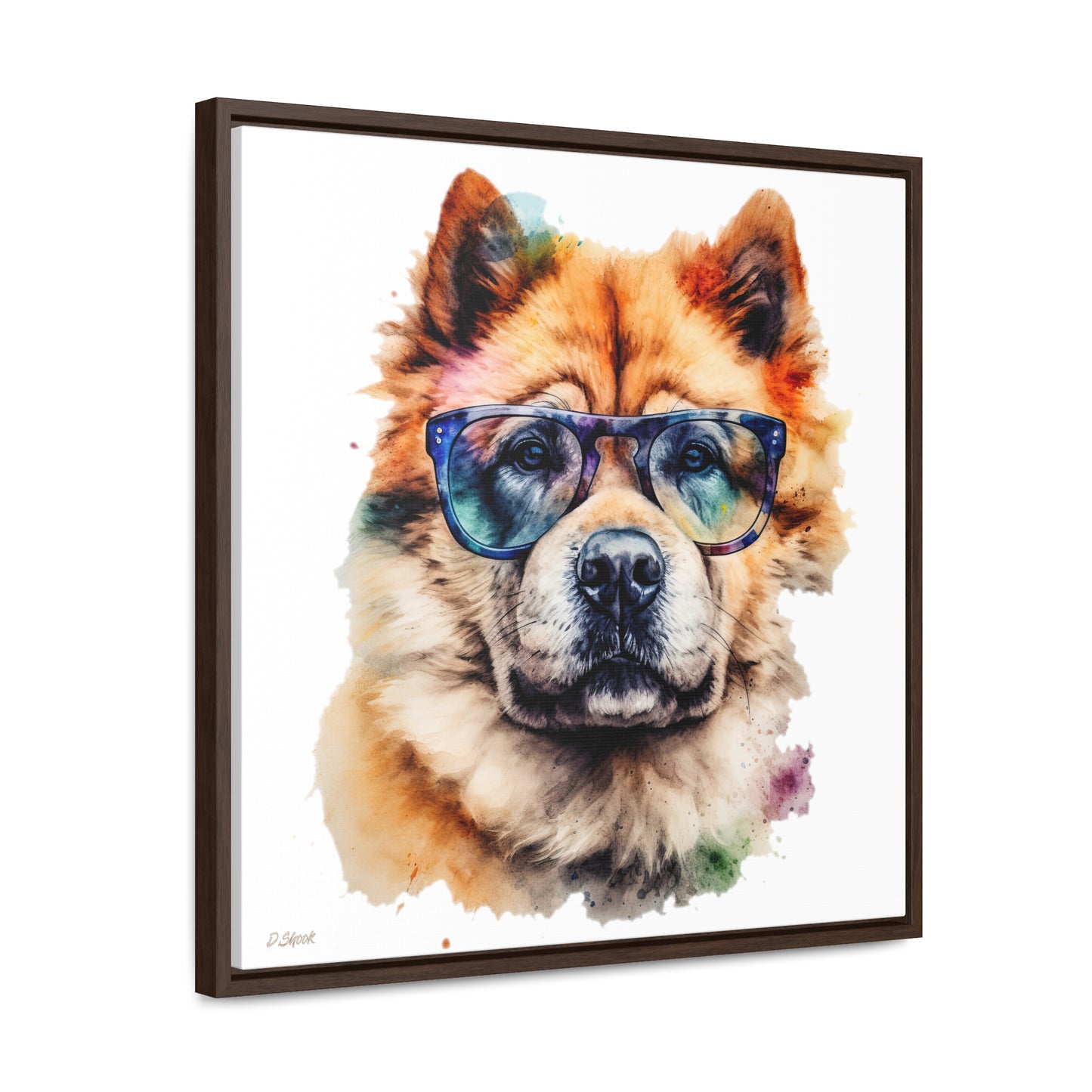 Chow Chow 5 Gallery Canvas Wraps, Square Frame