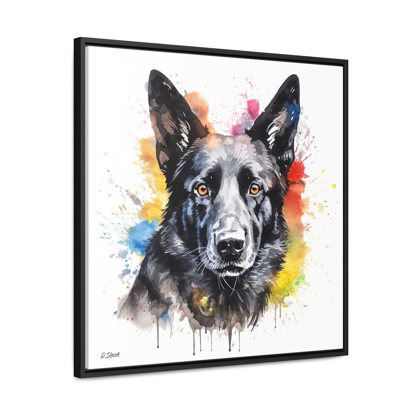 German Sheppard 21 Gallery Canvas Wraps, Square Frame