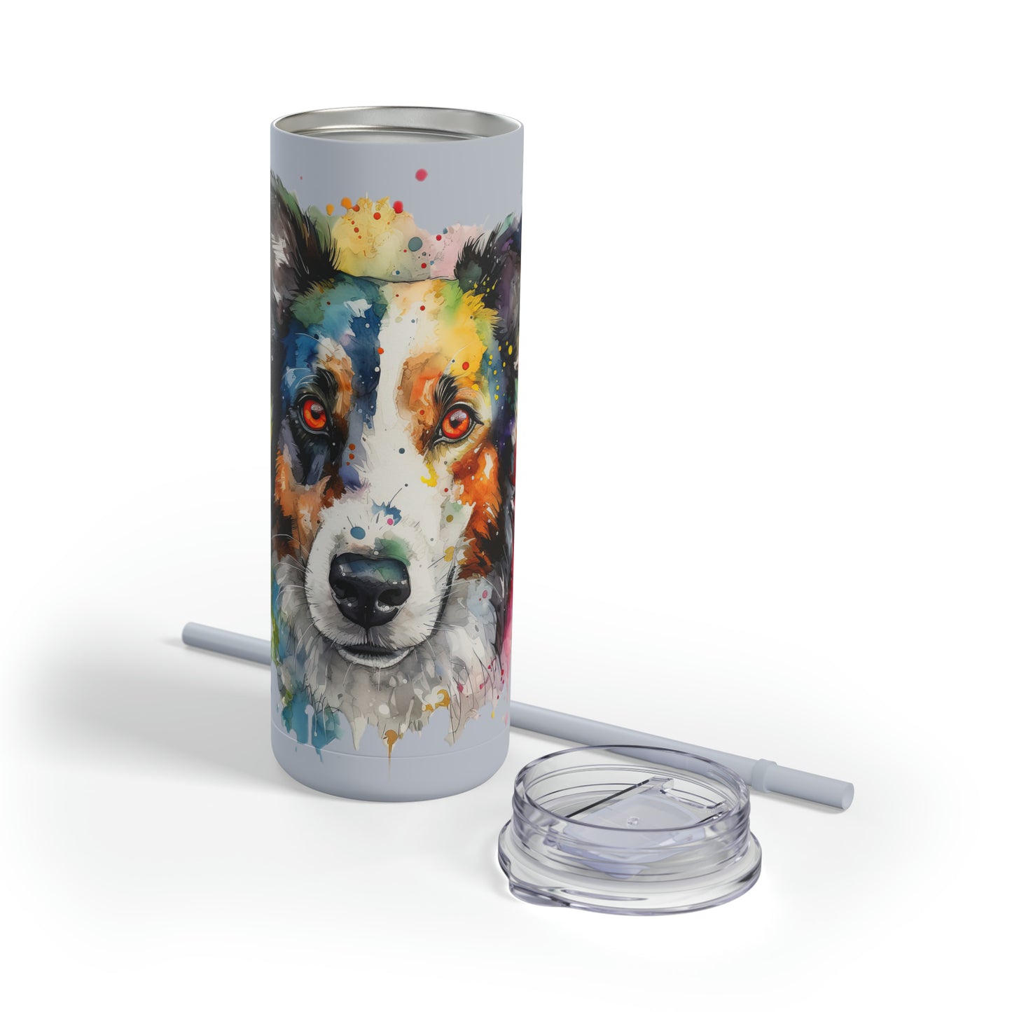 Border Collie 3 Maars Maker Skinny Matte Tumbler, 20oz