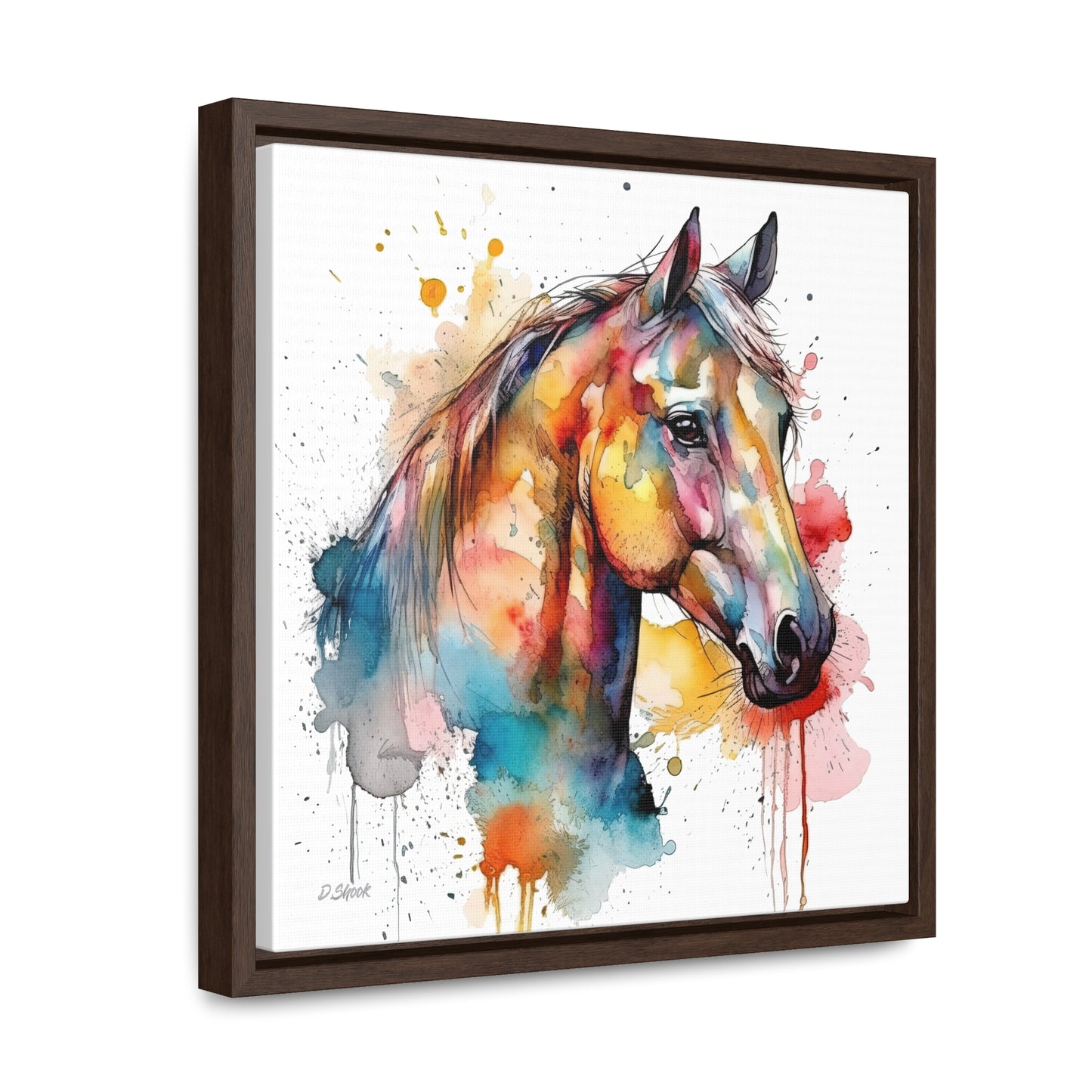 Horse Rescue 2 Gallery Canvas Wraps, Square Frame
