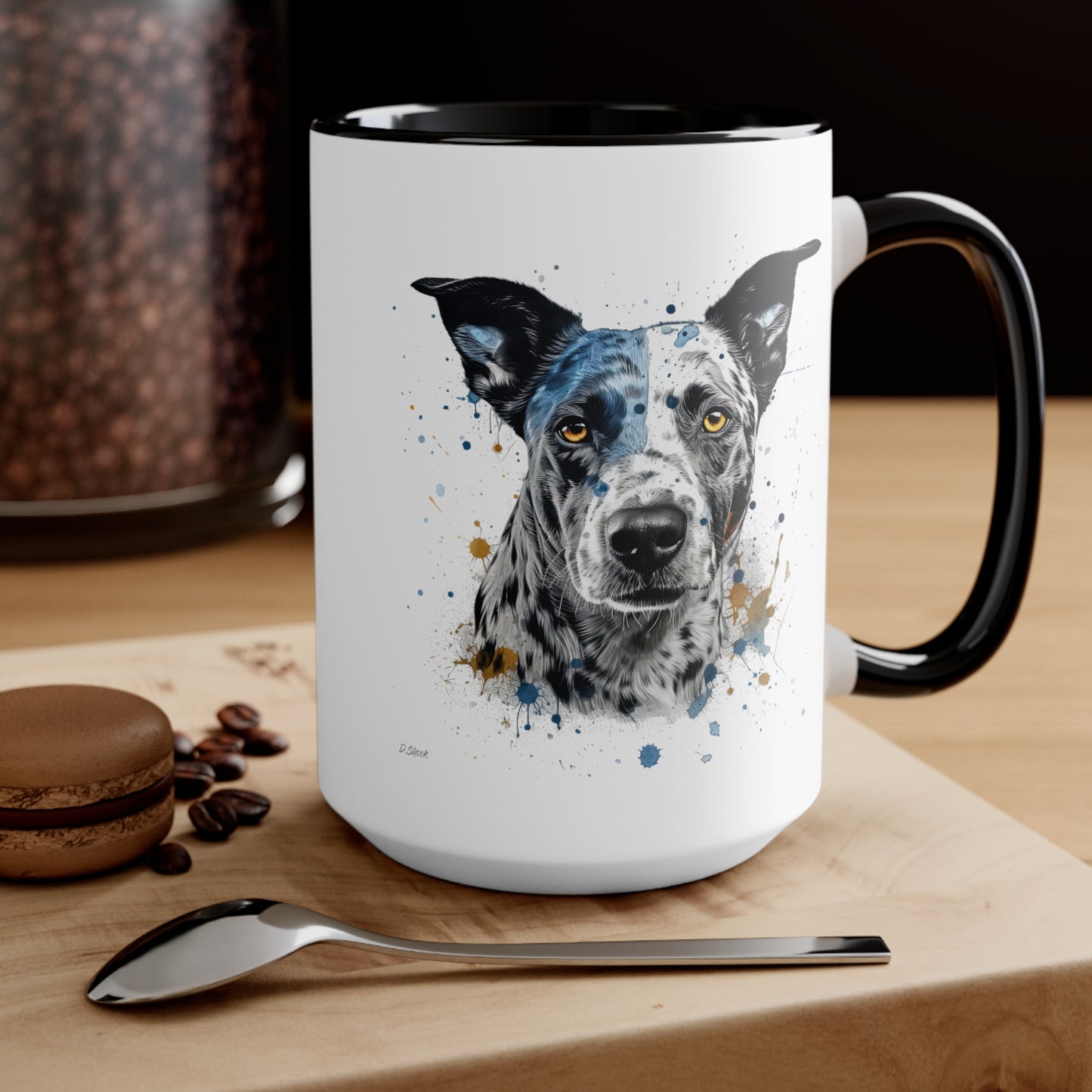 Blue Heeler 4 Accent Mugs
